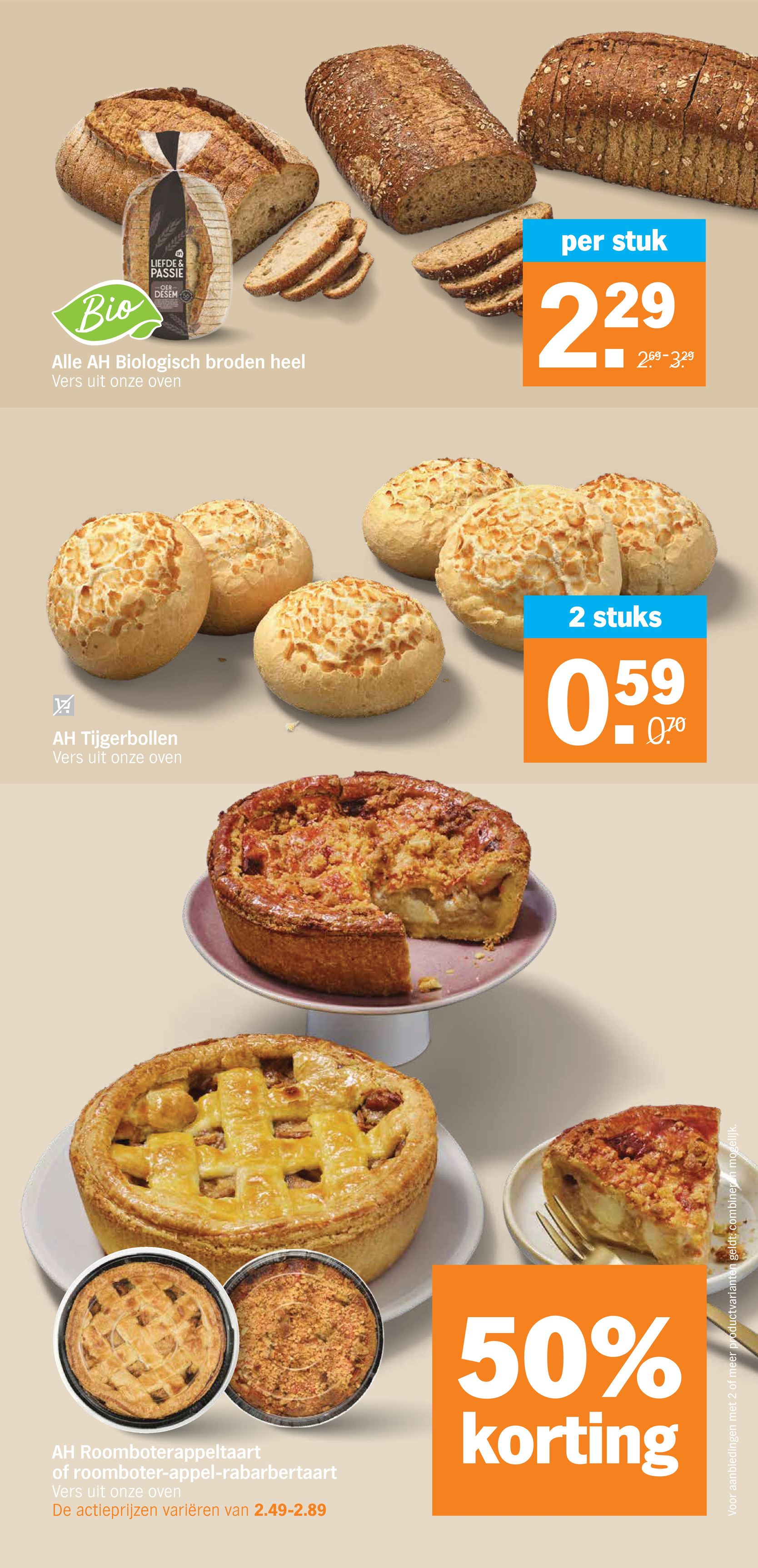 AH Tijgerbollen, gemarkeerd op pagina 12 van de Albert Heijn folder