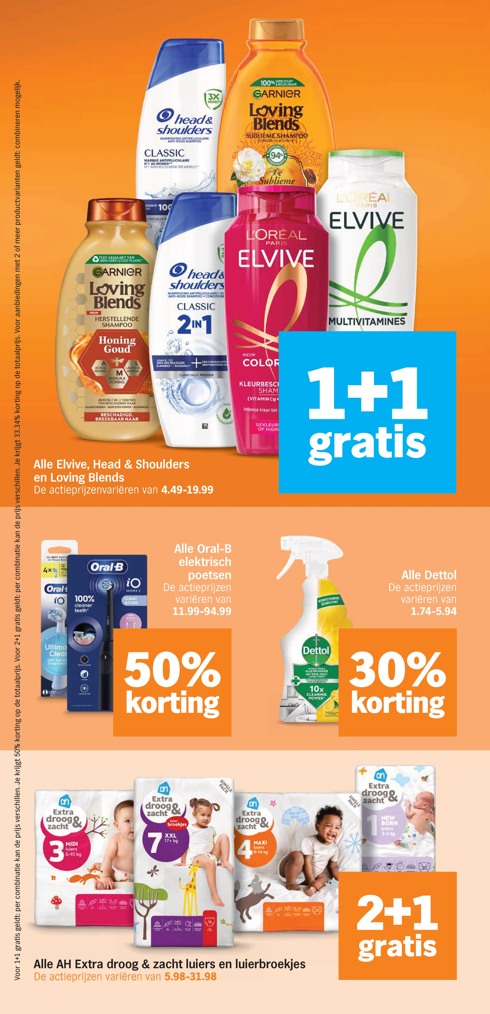 Allesreiniger spray, gemarkeerd op pagina 32 van de Albert Heijn folder