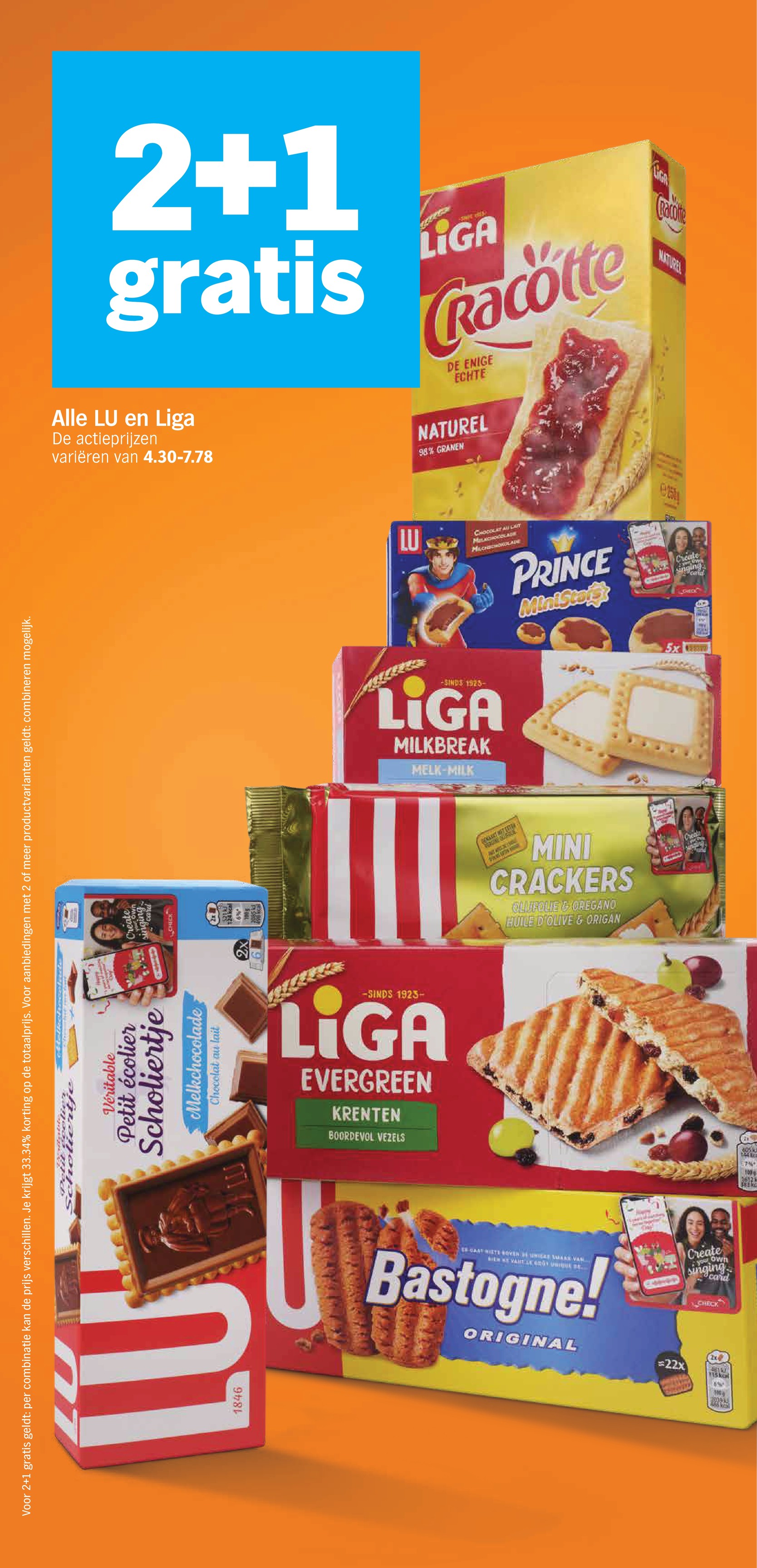 Petit Écolier Melkchocolade, gemarkeerd op pagina 25 van de Albert Heijn folder