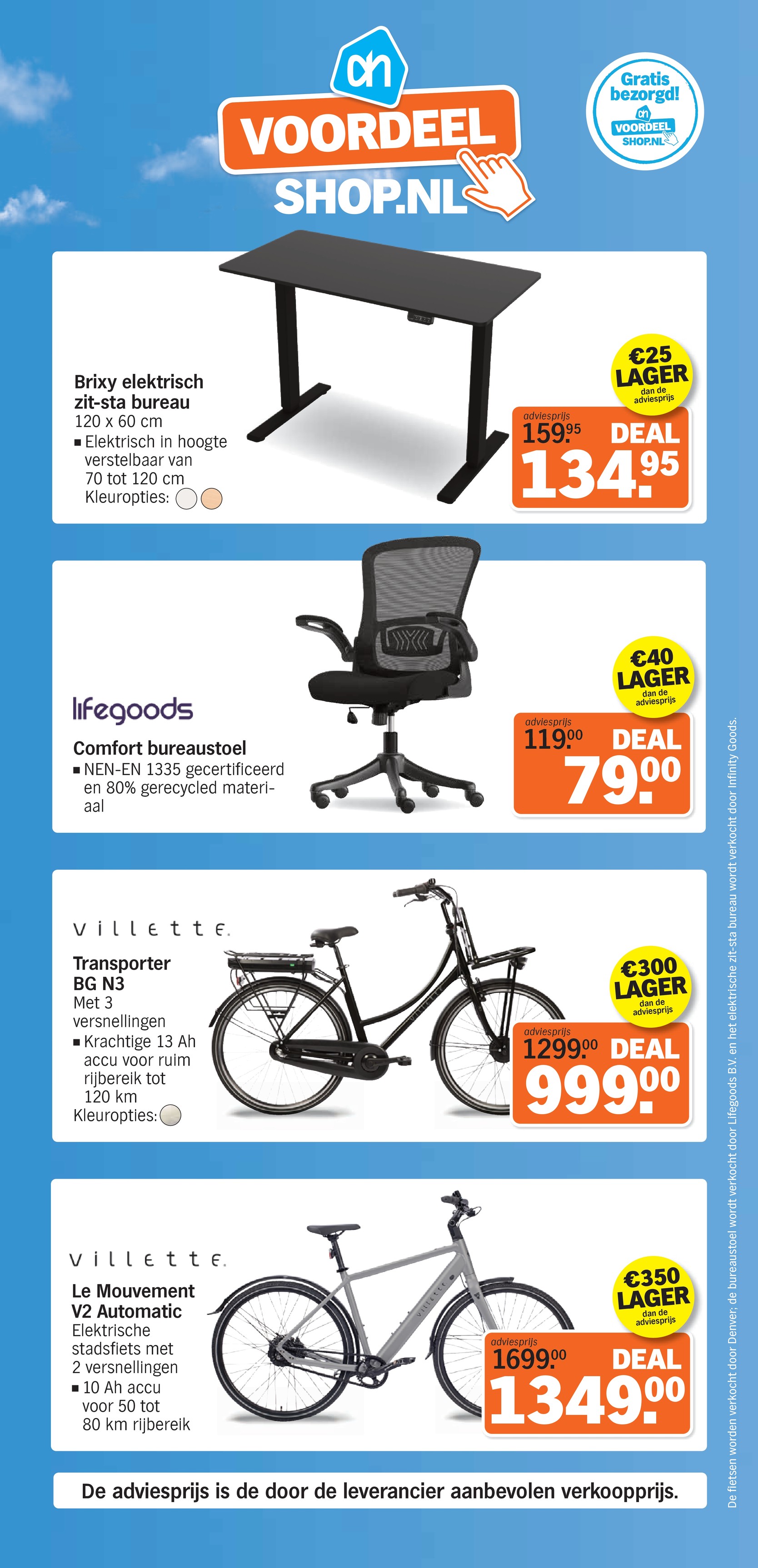 Lifegoods Comfort bureaustoel, uit de Albert Heijn folder, pagina 3