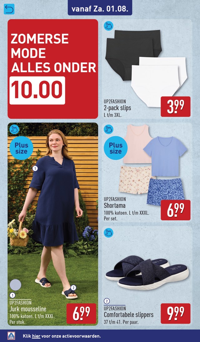 2-pack slips, gemarkeerd op pagina 52 van de Aldi folder