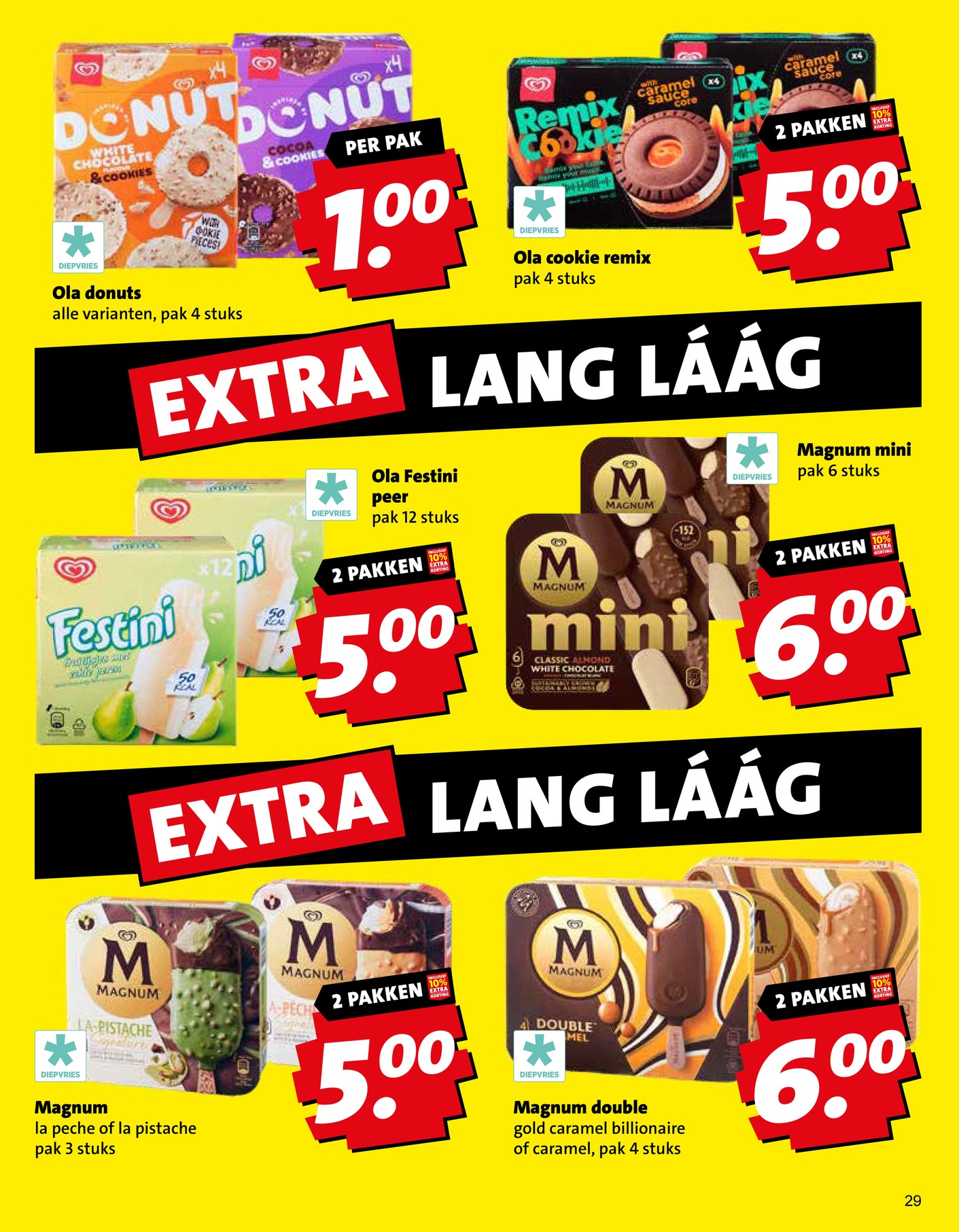 Ola cookie remix, gemarkeerd op pagina 29 van de Boni folder