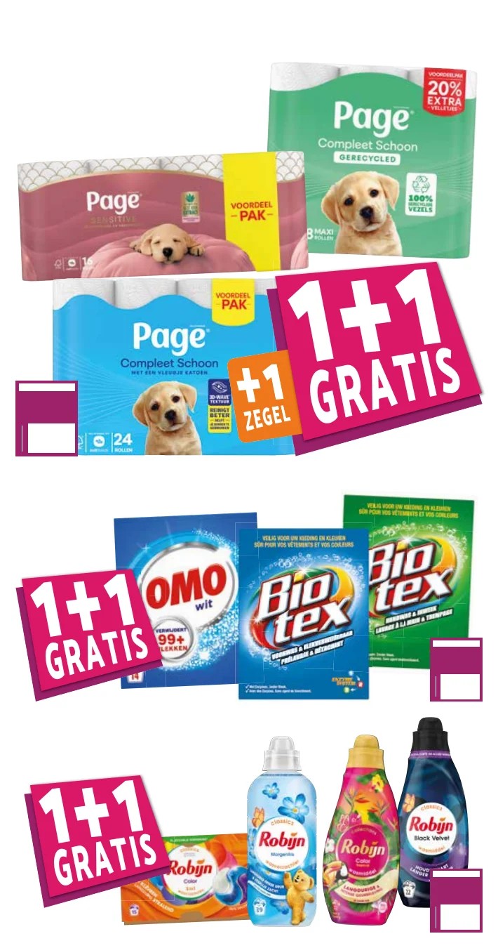 Robijn, gemarkeerd op pagina 8 van de Boons Markt folder