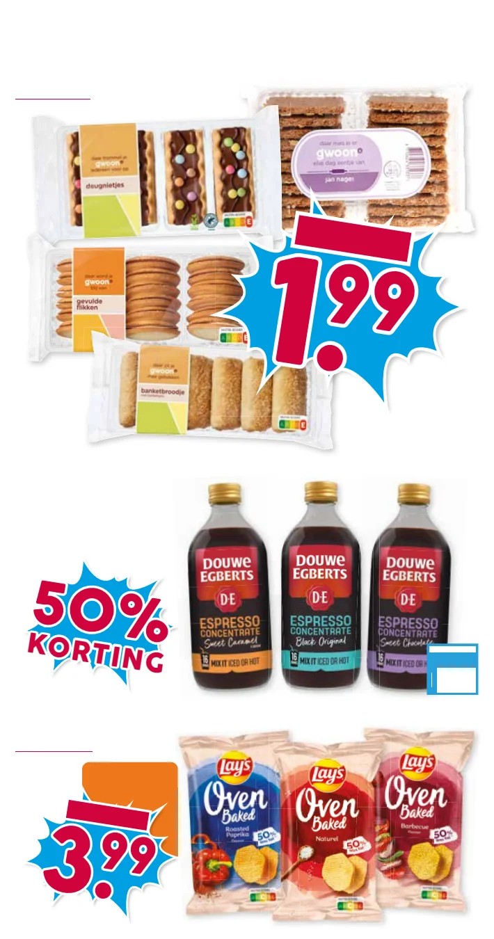 Lay's Oven Baked, gemarkeerd op pagina 20 van de Boons Markt folder