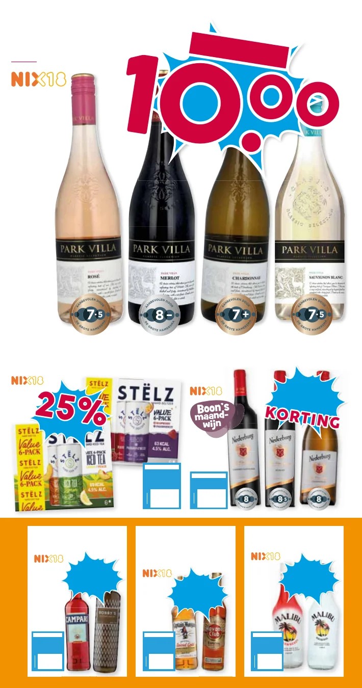 Park Villa Rosé, gemarkeerd op pagina 21 van de Boons Markt folder