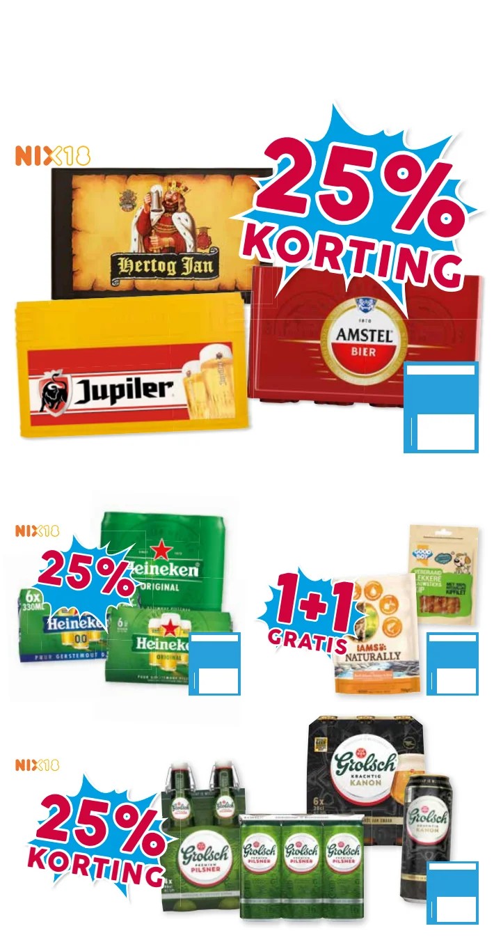 Amstel, gemarkeerd op pagina 22 van de Boons Markt folder