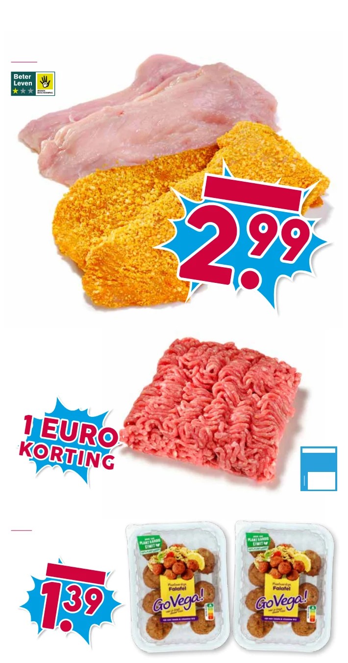 GoVega Falafel, gemarkeerd op pagina 6 van de Boons Markt folder