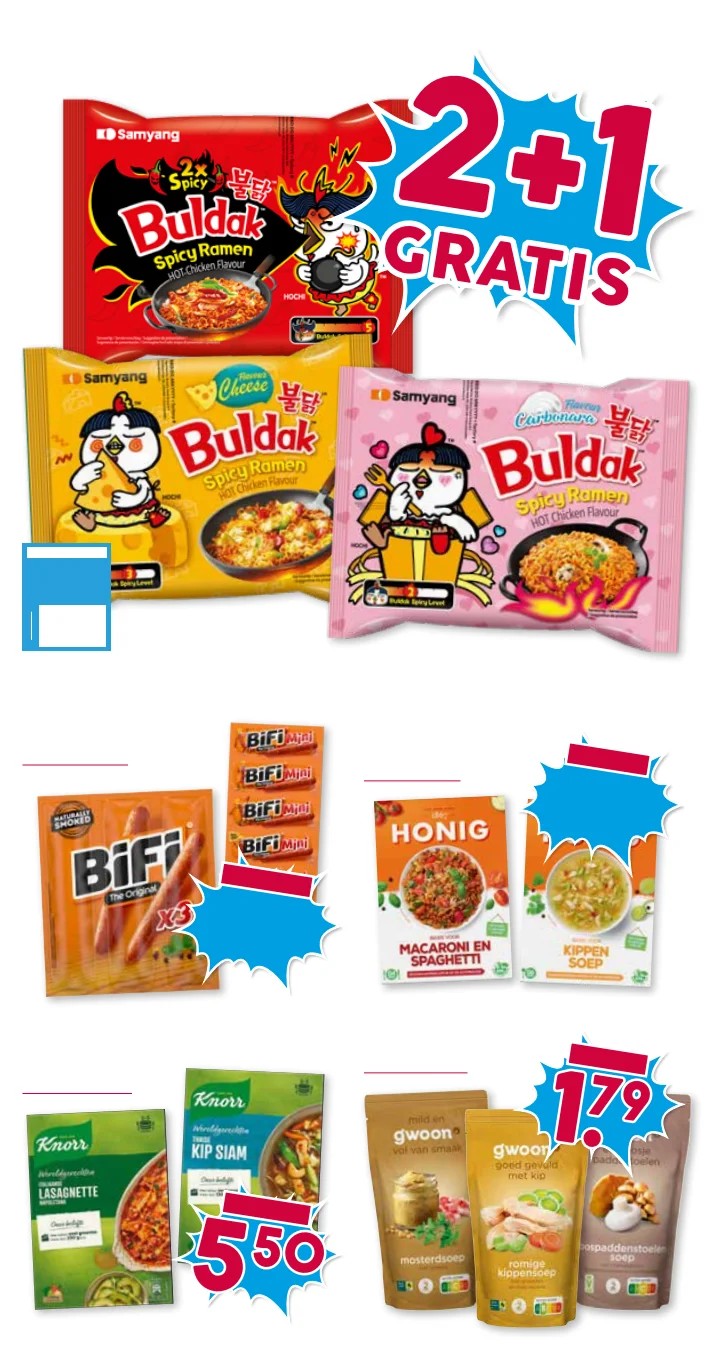 Knorr Lasagnette / Kip Siam, gemarkeerd op pagina 15 van de Boons Markt folder