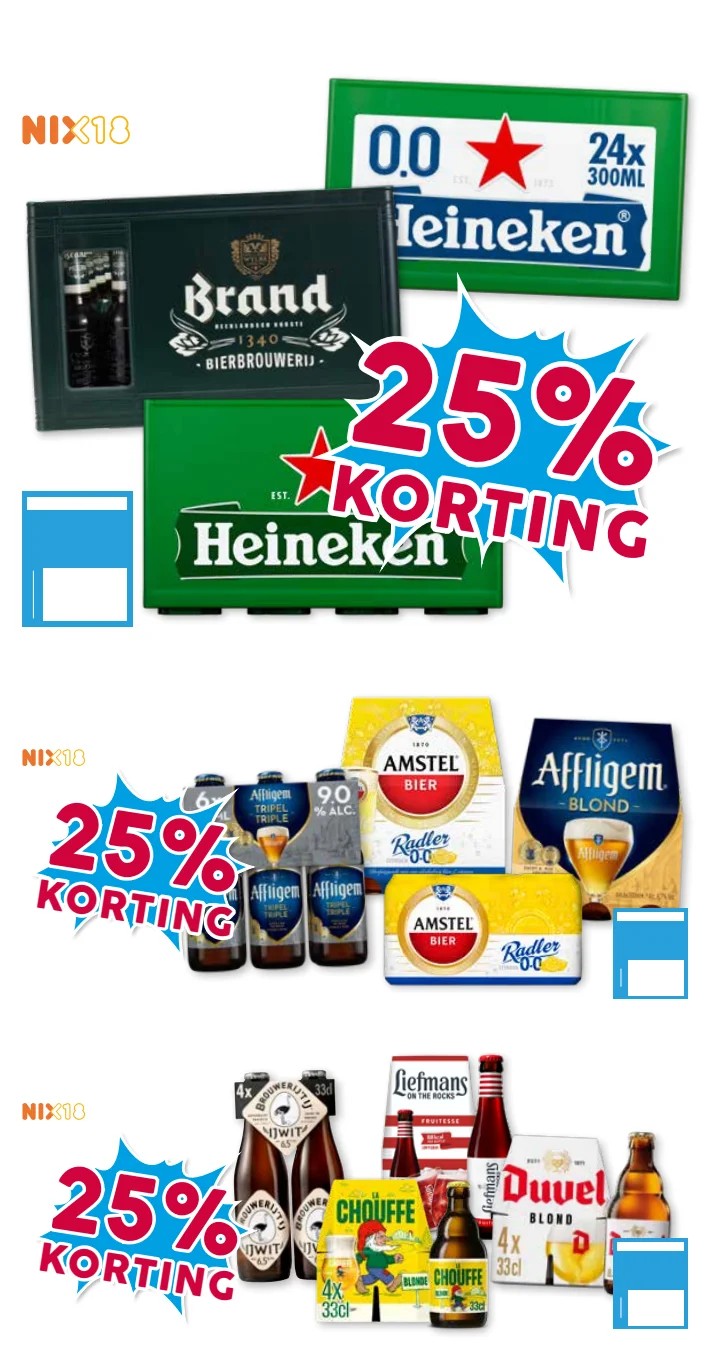 Brand, Heineken 0.0 & Heineken, gemarkeerd op pagina 20 van de Boons Markt folder