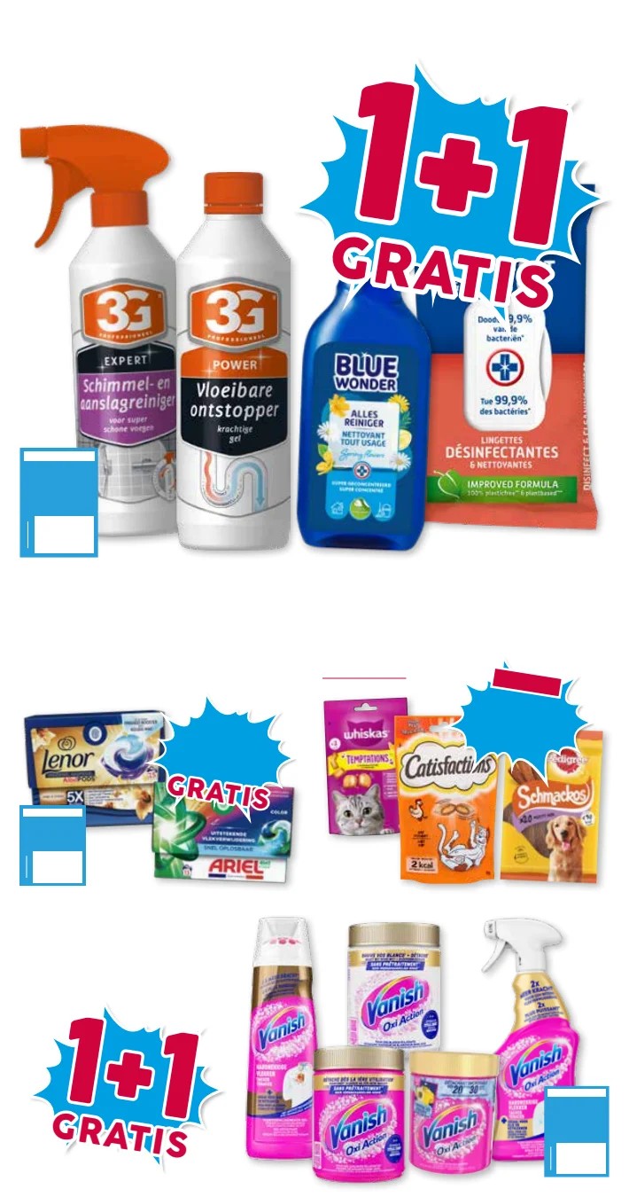 Ariel Pods, gemarkeerd op pagina 22 van de Boons Markt folder