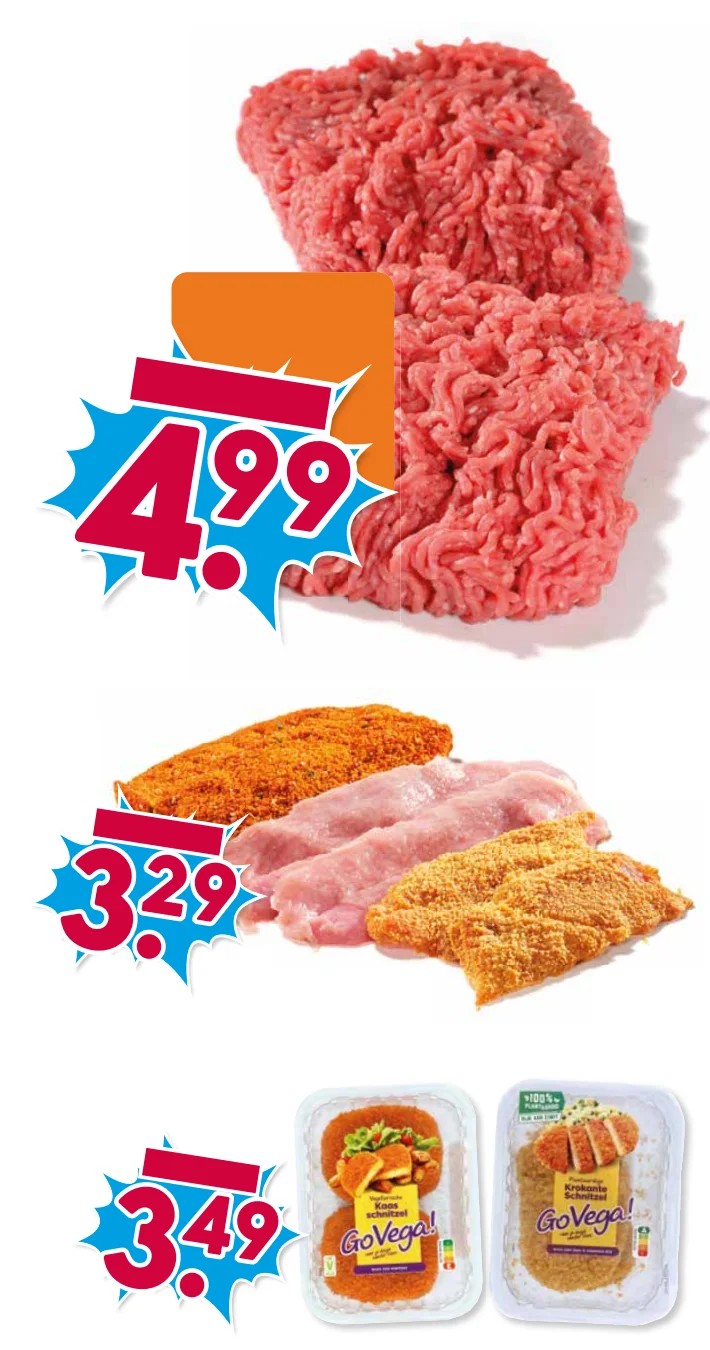 Rundergehakt, gemarkeerd op pagina 6 van de Boons Markt folder