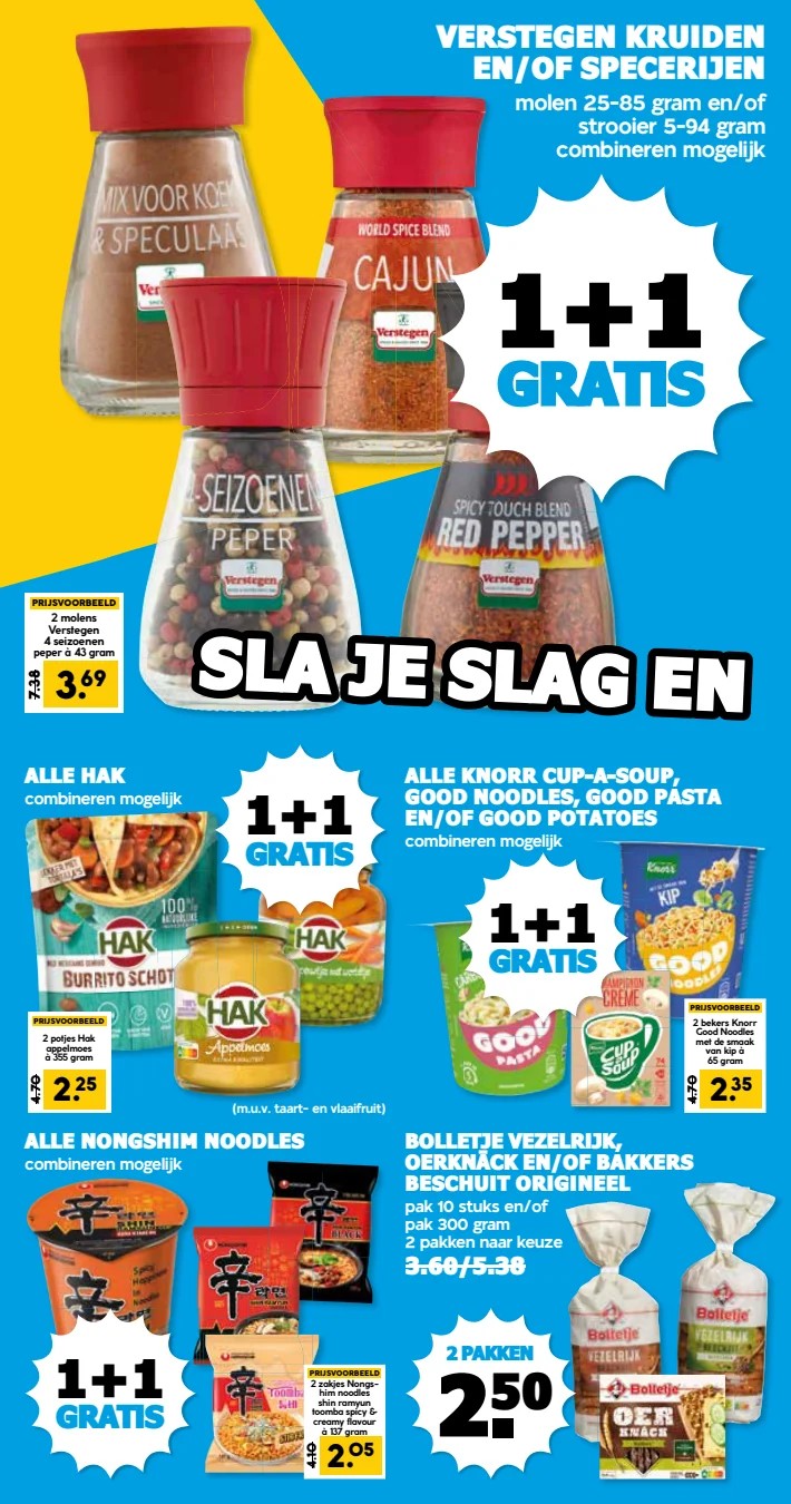 Hak groente en fruit, gemarkeerd op pagina 16 van de Boons Markt folder