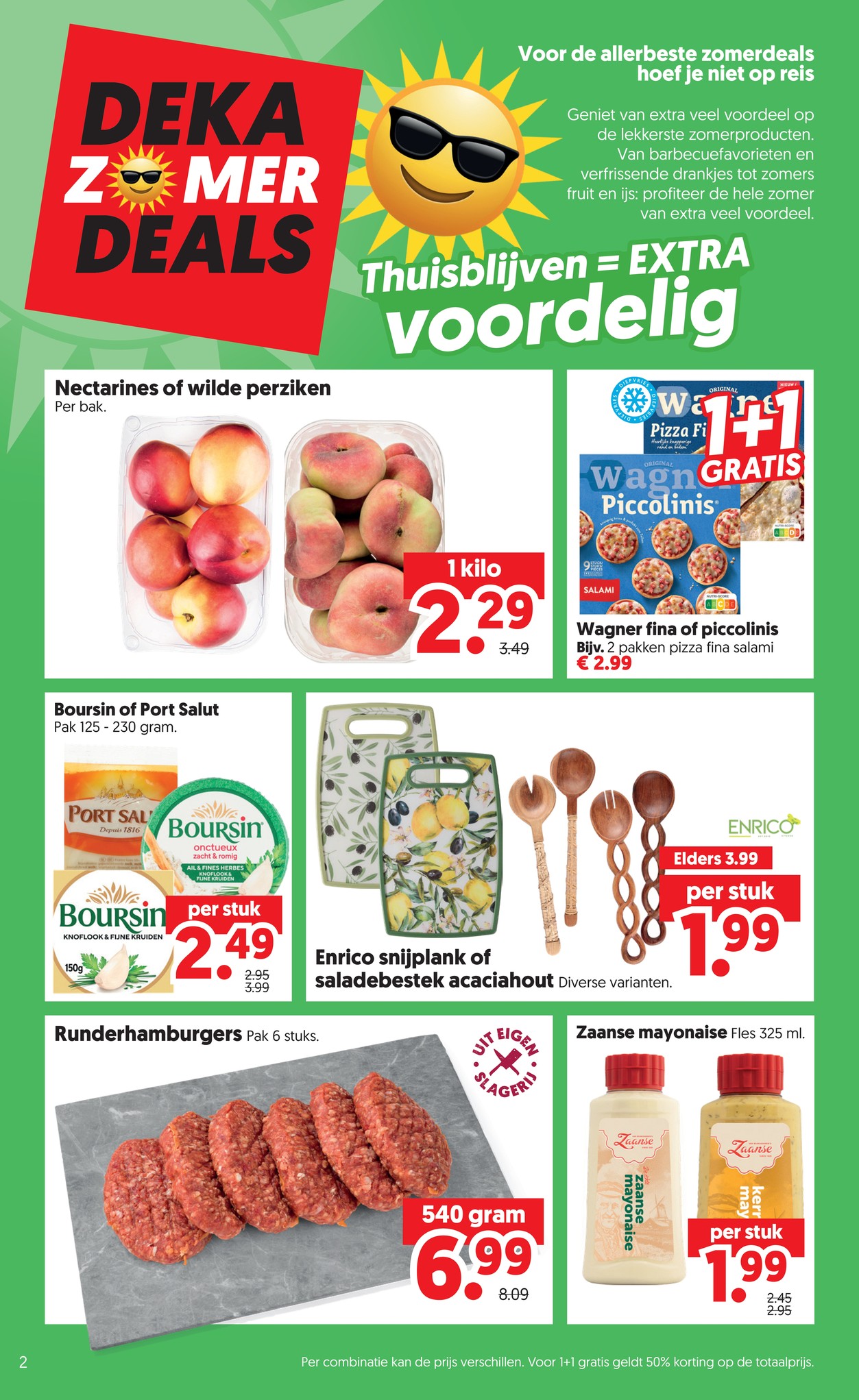 Zaanse mayonaise, gemarkeerd op pagina 2 van de Dekamarkt folder