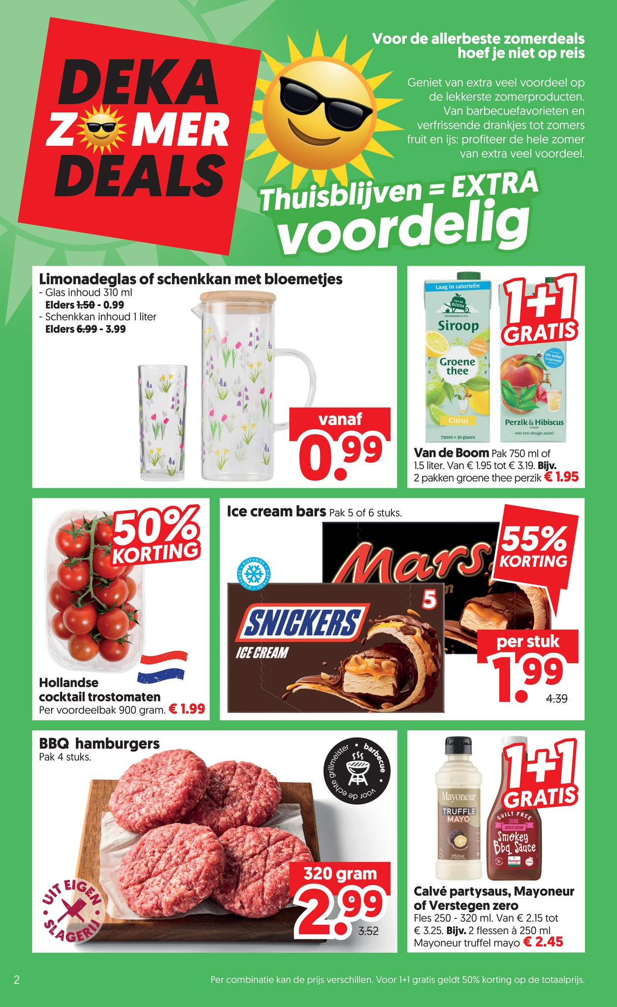 Van de Boom, gemarkeerd op pagina 2 van de Dekamarkt folder