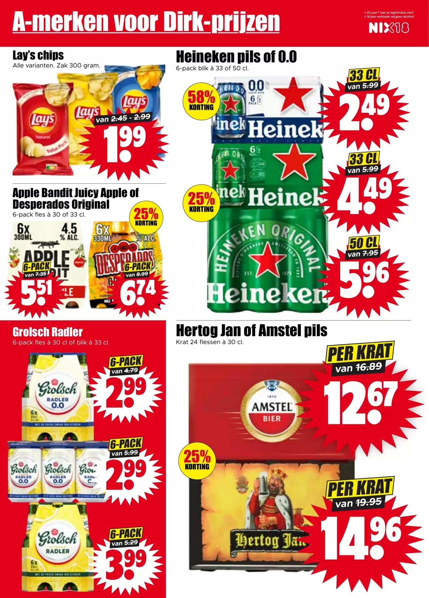 Hertog Jan, gemarkeerd op pagina 16 van de Dirk folder