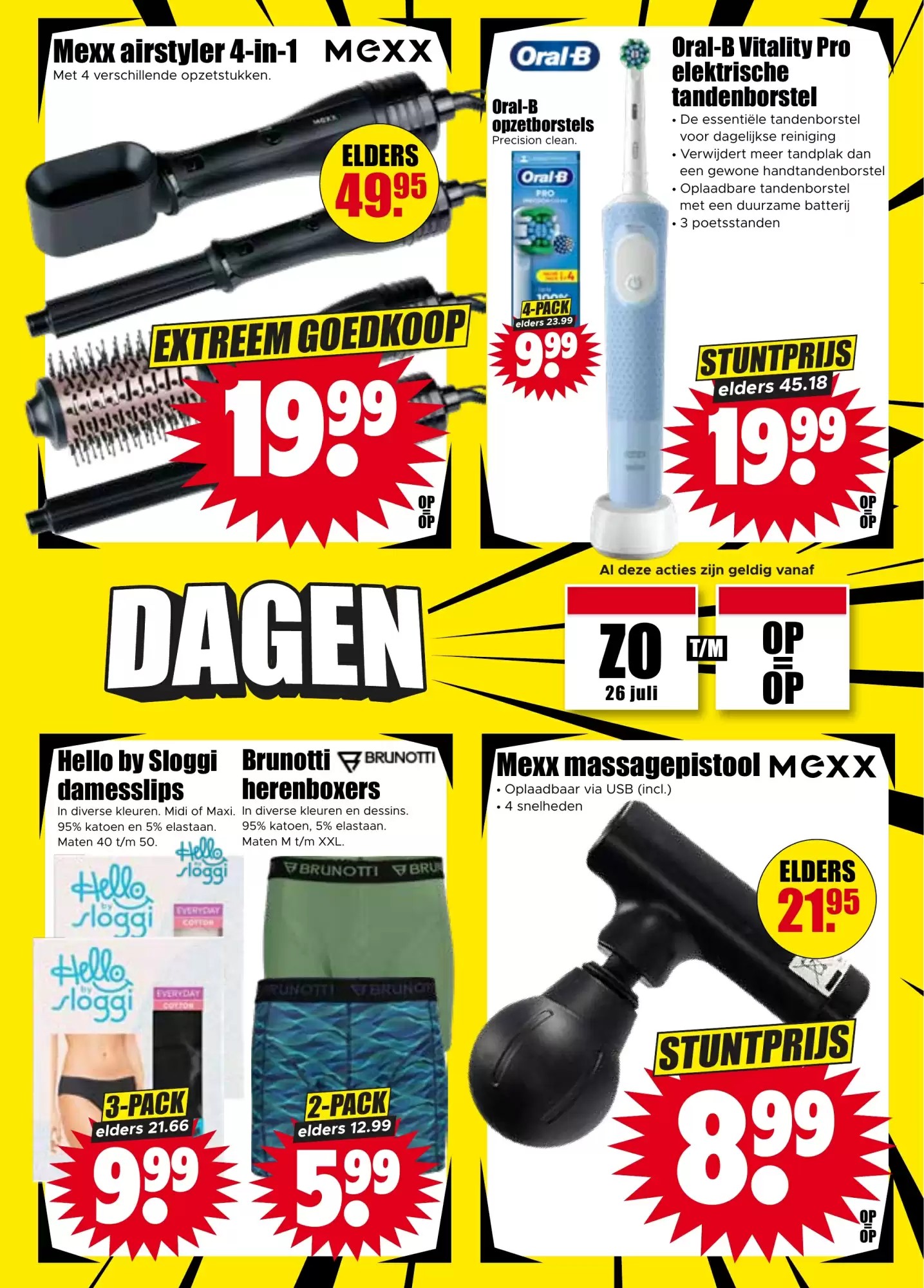 Hello by Sloggi damesslips, gemarkeerd op pagina 27 van de Dirk folder
