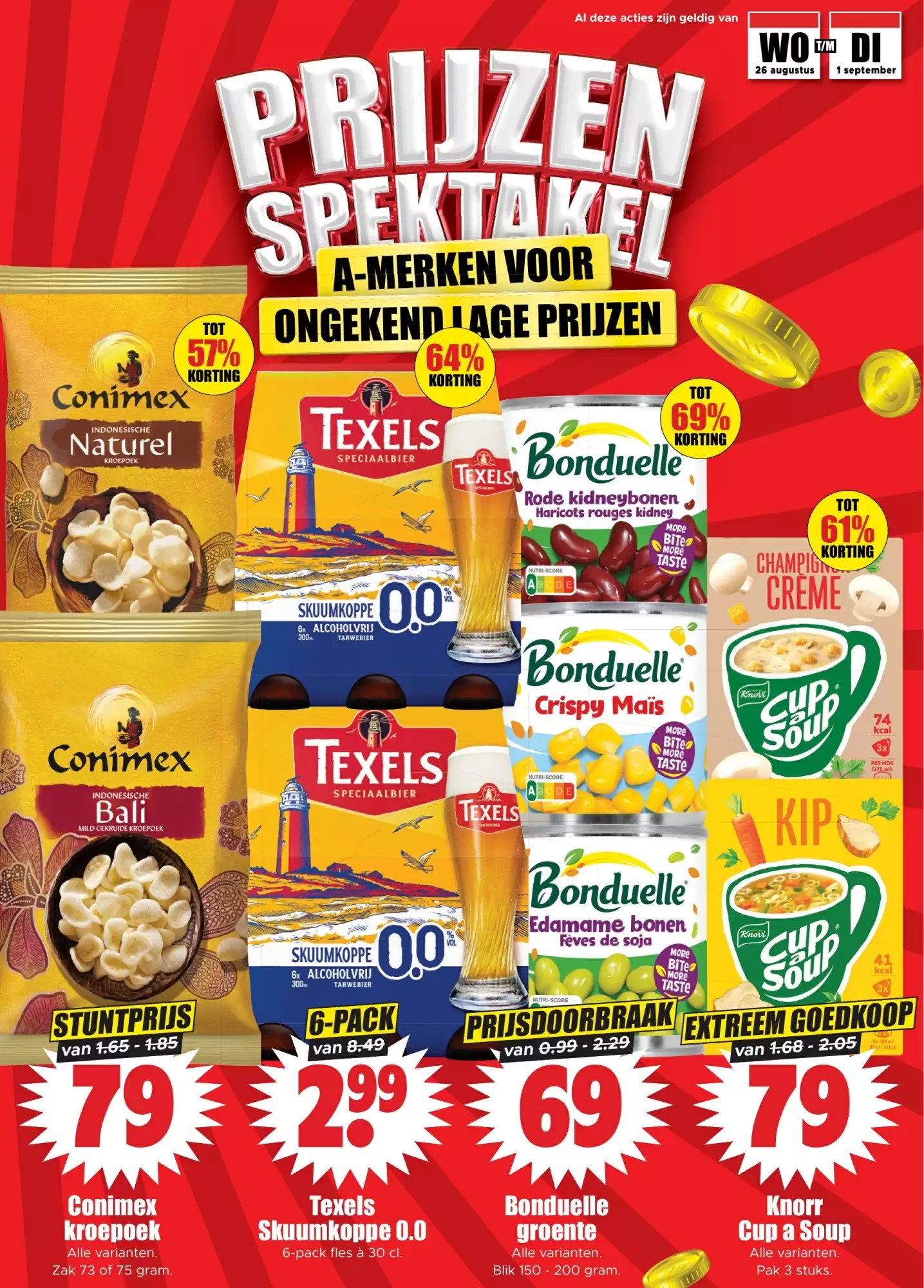 Texels Skuumkoppe 0.0, gemarkeerd op pagina 13 van de Dirk folder