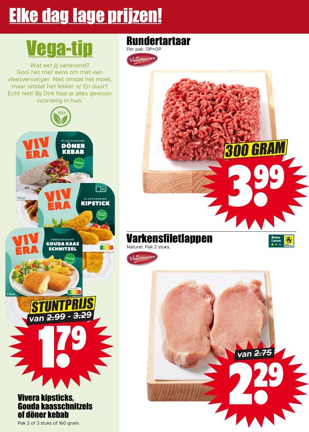 Rundertartaar, gemarkeerd op pagina 4 van de Dirk folder