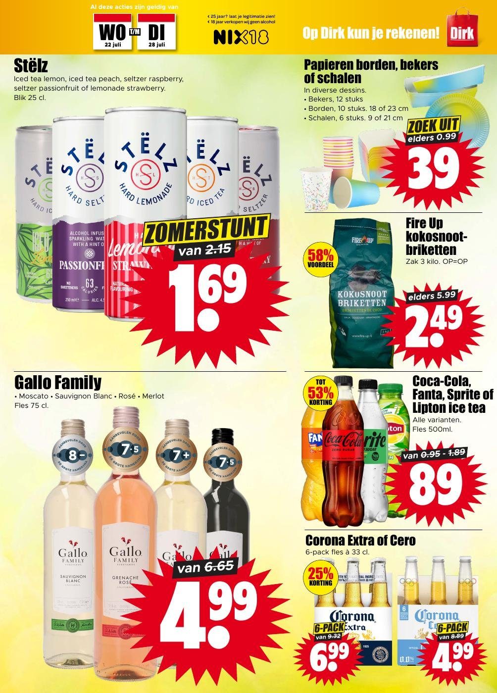 Corona Extra 6-pack, gemarkeerd op pagina 11 van de Dirk folder