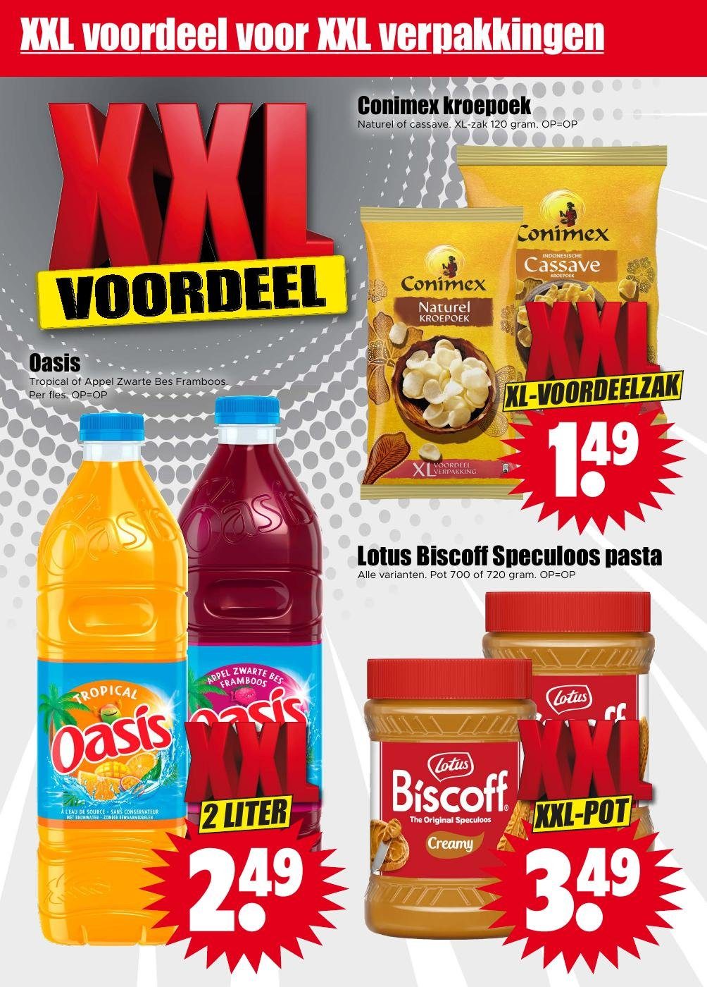 Oasis, gemarkeerd op pagina 12 van de Dirk folder