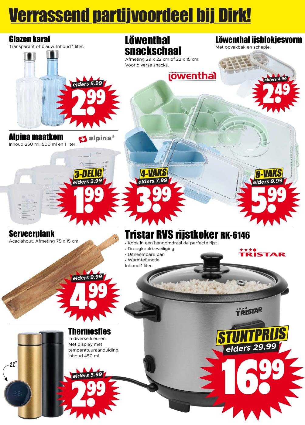 Thermosfles, gemarkeerd op pagina 26 van de Dirk folder