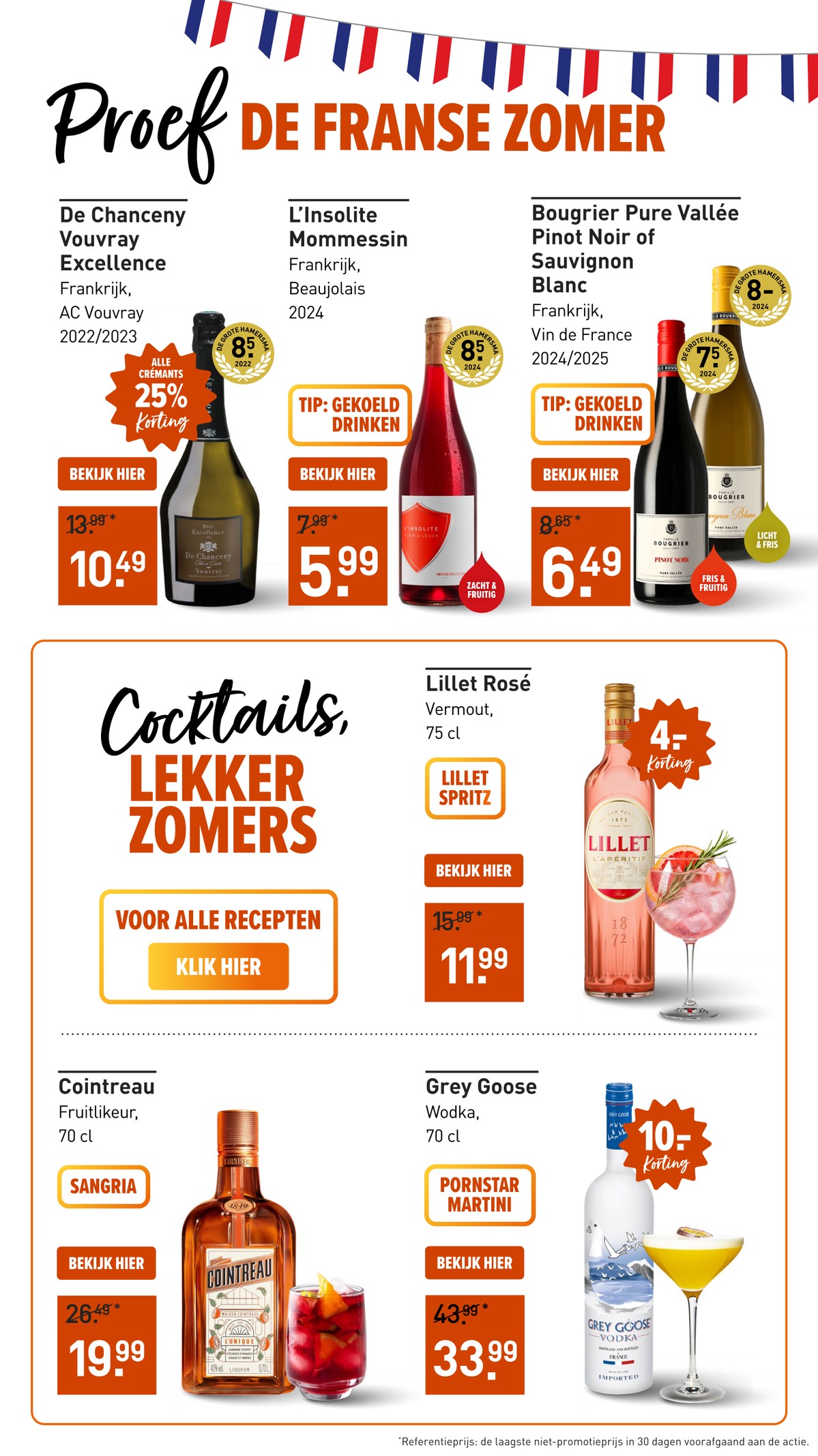 Grey Goose, gemarkeerd op pagina 3 van de Gall & Gall folder