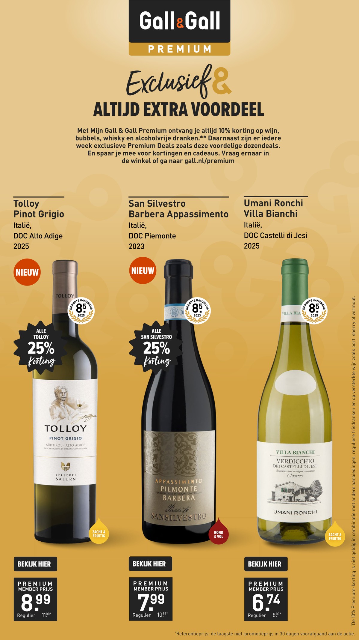 San Silvestro Barbera Appassimento, gemarkeerd op pagina 8 van de Gall & Gall folder