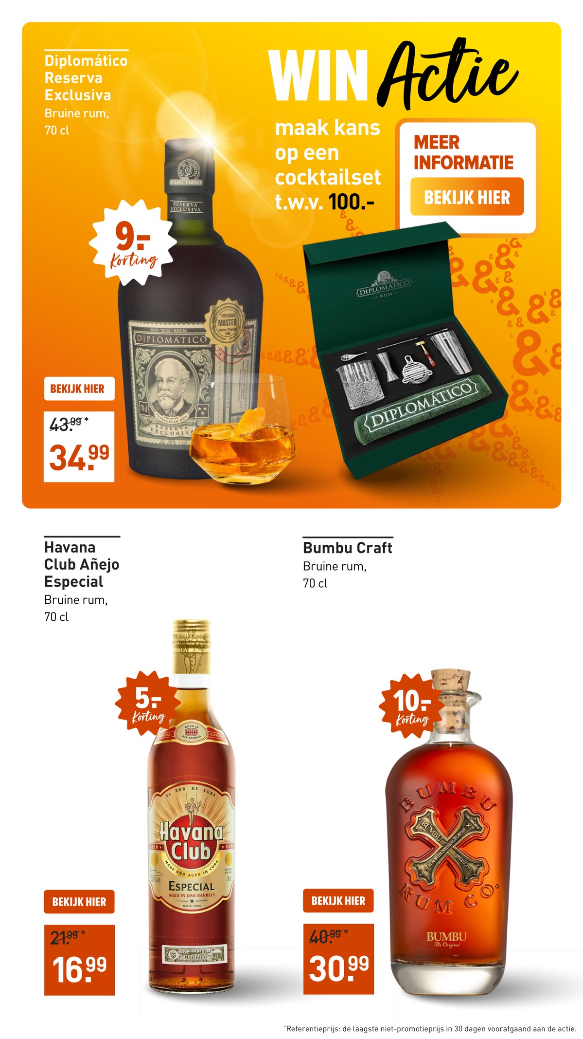 Diplomático Reserva Exclusiva, gemarkeerd op pagina 13 van de Gall & Gall folder