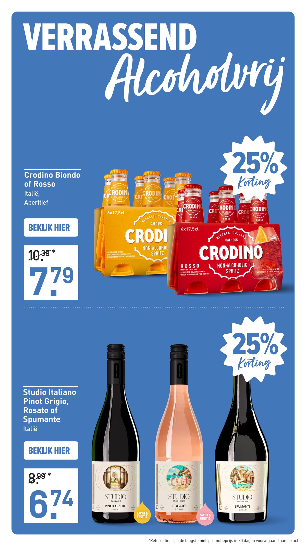 Crodino Biondo of Rosso, gemarkeerd op pagina 16 van de Gall & Gall folder