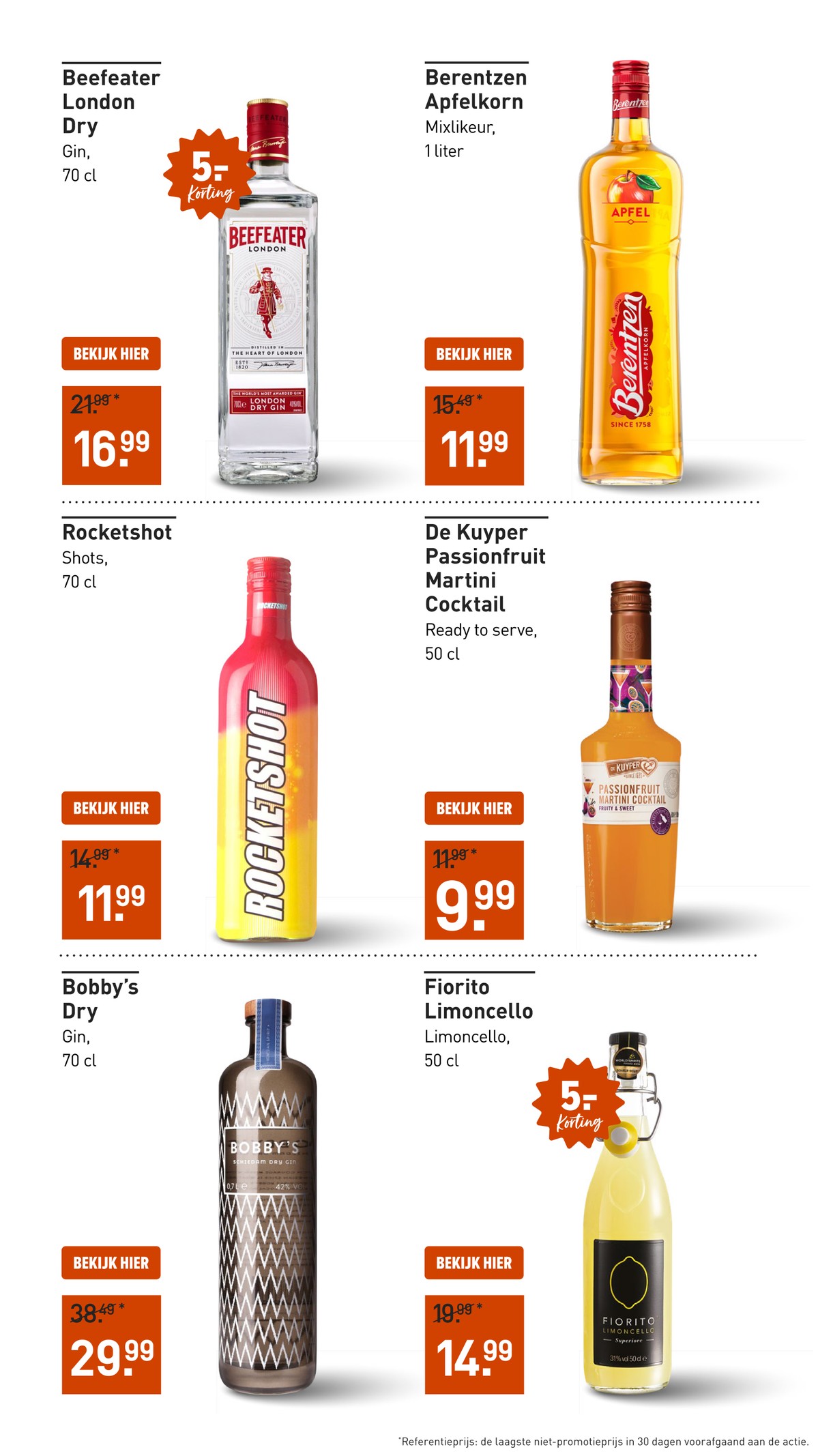 Rocketshot Shots, gemarkeerd op pagina 21 van de Gall & Gall folder