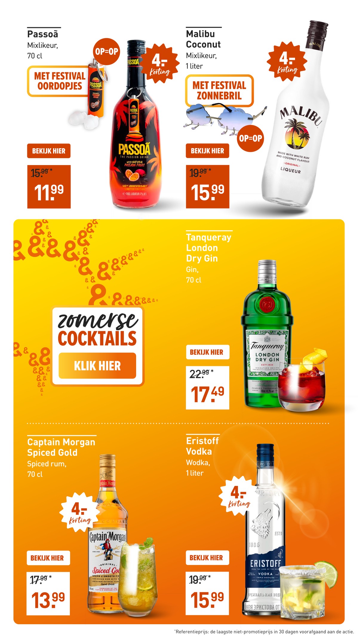 Mixlikeur, gemarkeerd op pagina 11 van de Gall & Gall folder
