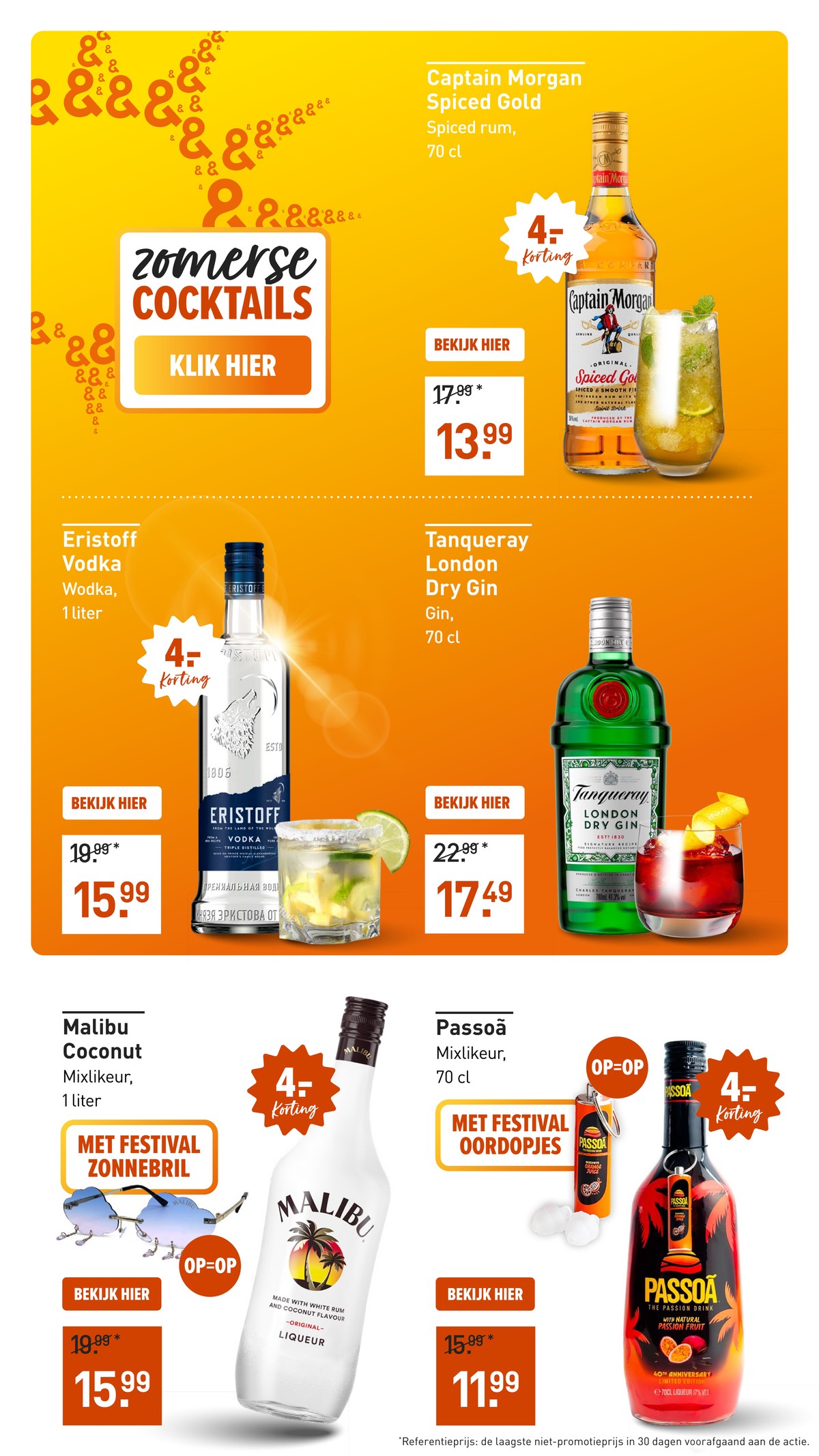 Mixlikeur, gemarkeerd op pagina 11 van de Gall & Gall folder