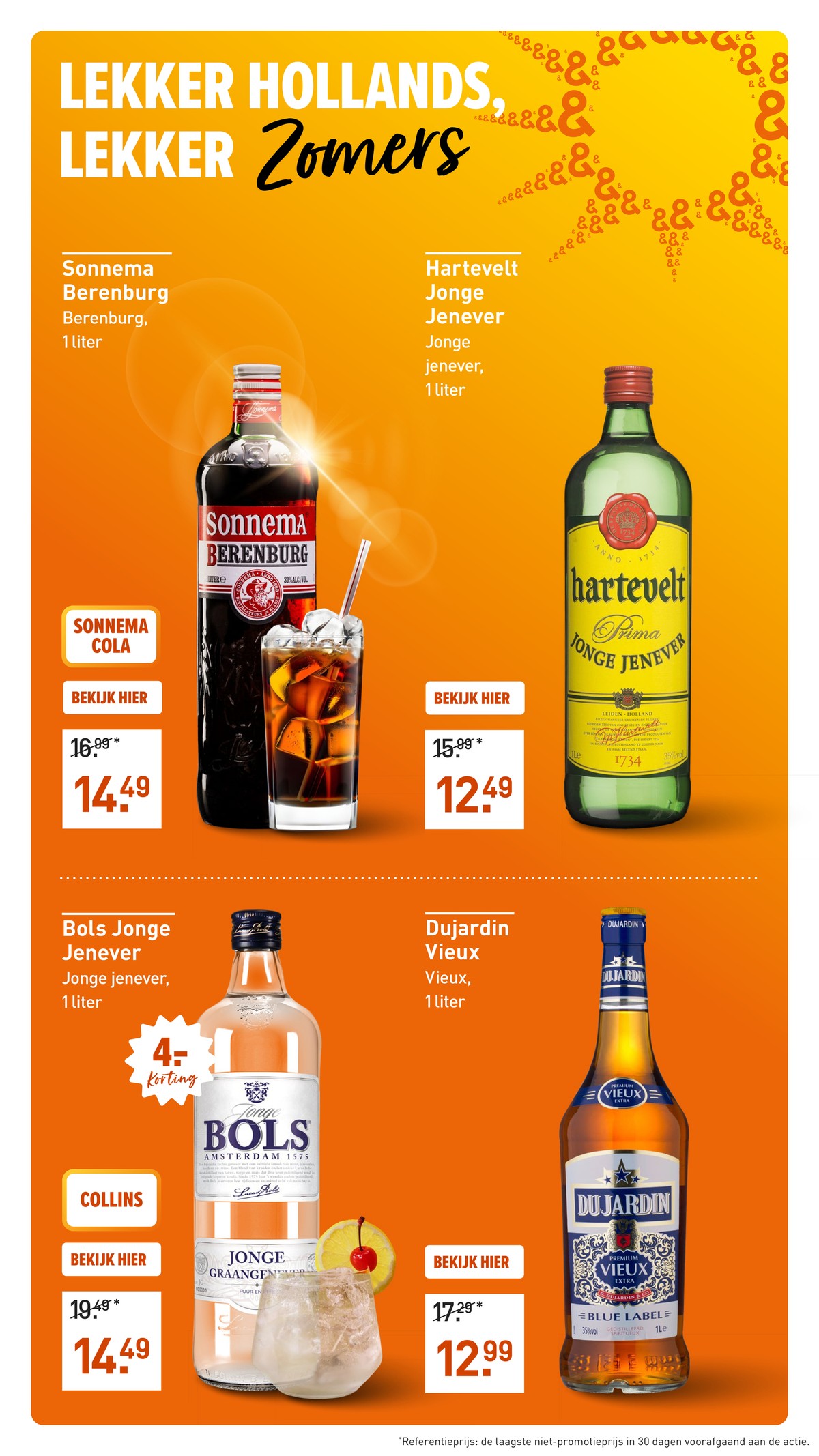 Bols Jonge Jenever, gemarkeerd op pagina 14 van de Gall & Gall folder