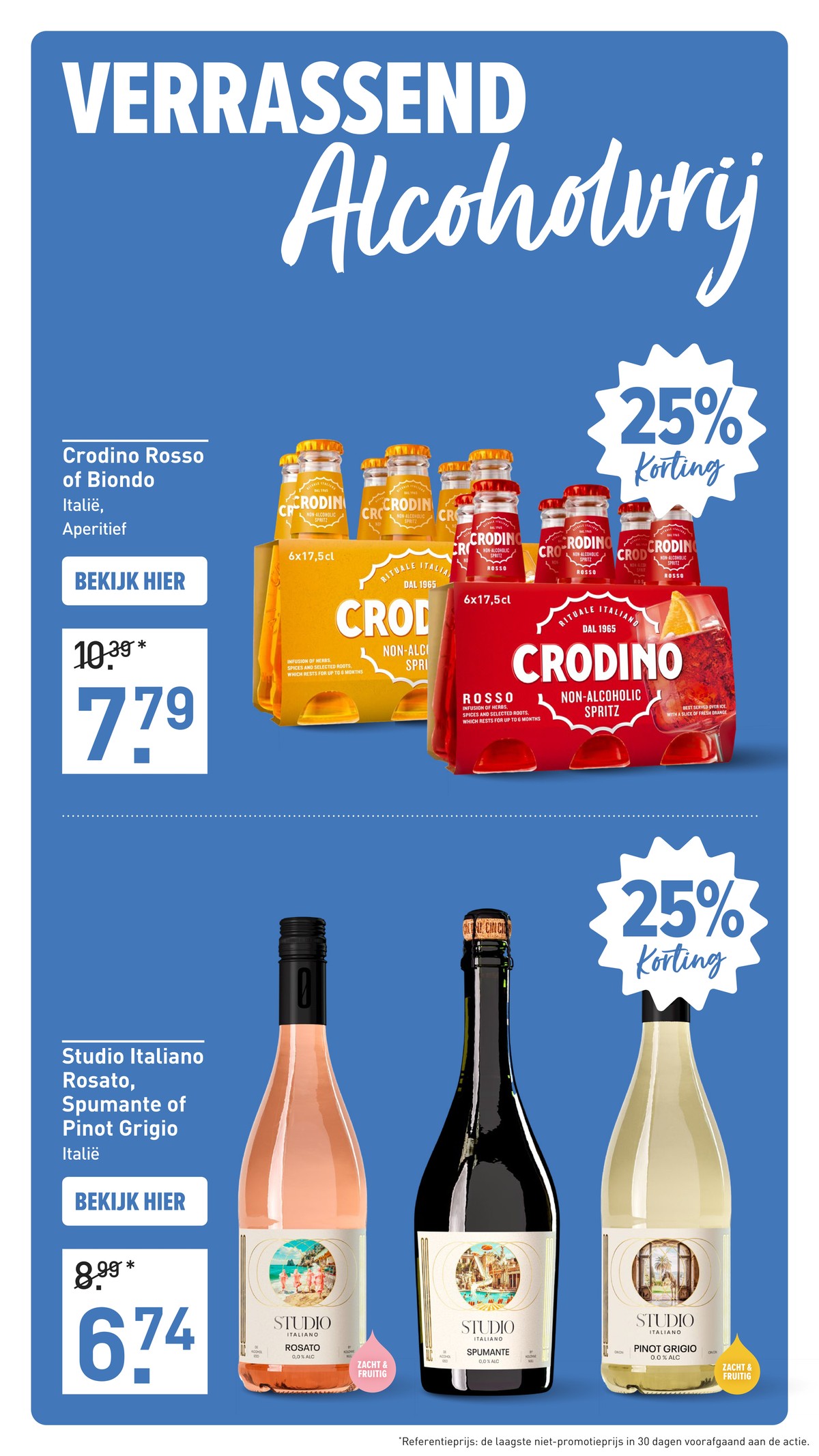 Crodino Rosso of Biondo, gemarkeerd op pagina 16 van de Gall & Gall folder