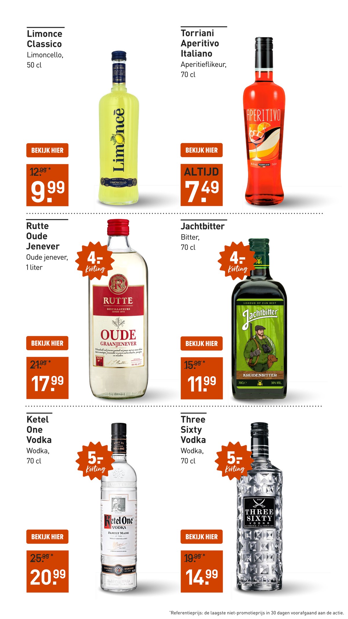 Three Sixty Vodka, gemarkeerd op pagina 23 van de Gall & Gall folder