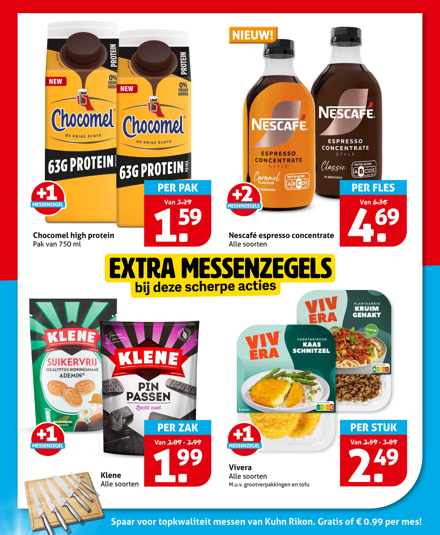 Klene drop, gemarkeerd op pagina 6 van de Hoogvliet folder