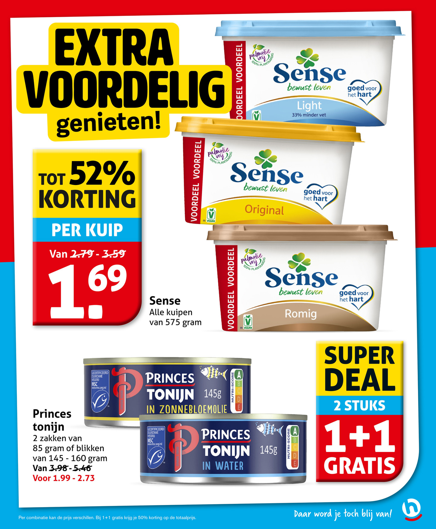 Princes tonijn, gemarkeerd op pagina 11 van de Hoogvliet folder
