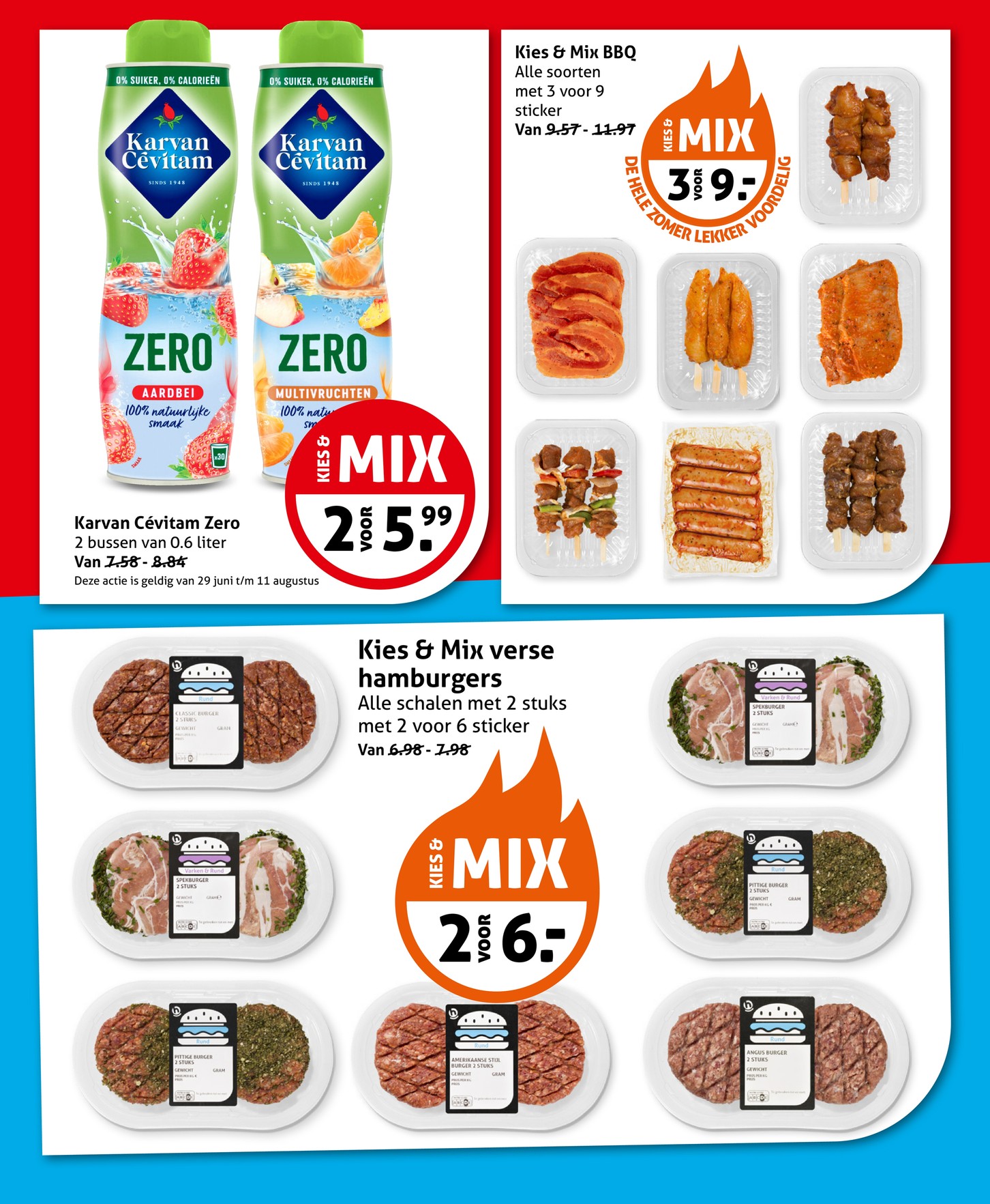 Kies & Mix BBQ, gemarkeerd op pagina 11 van de Hoogvliet folder