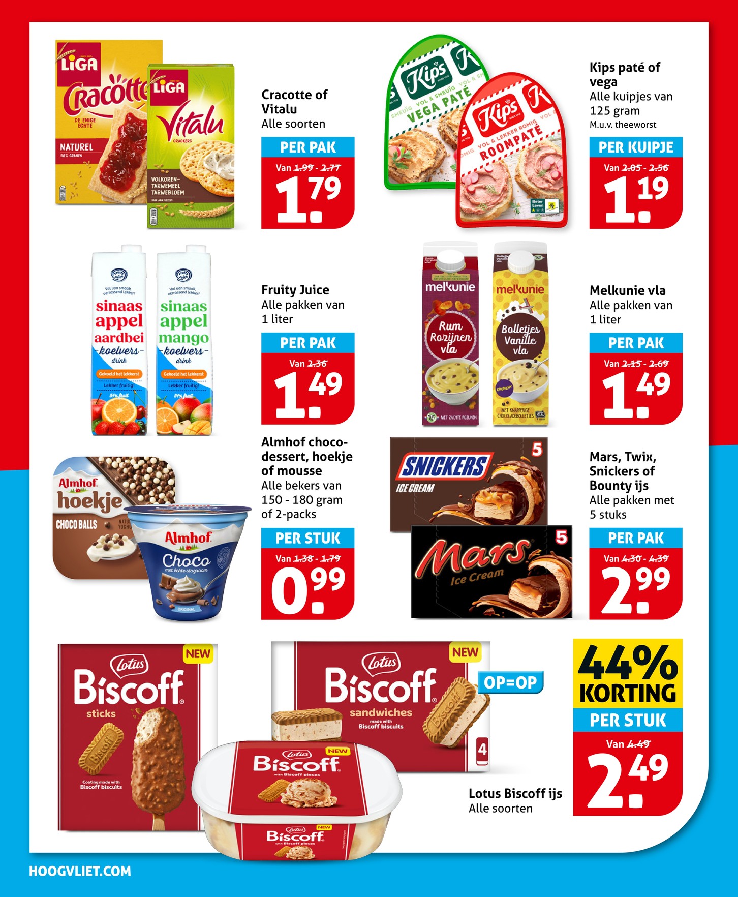 Liga Cracotte of Vitalu, gemarkeerd op pagina 14 van de Hoogvliet folder