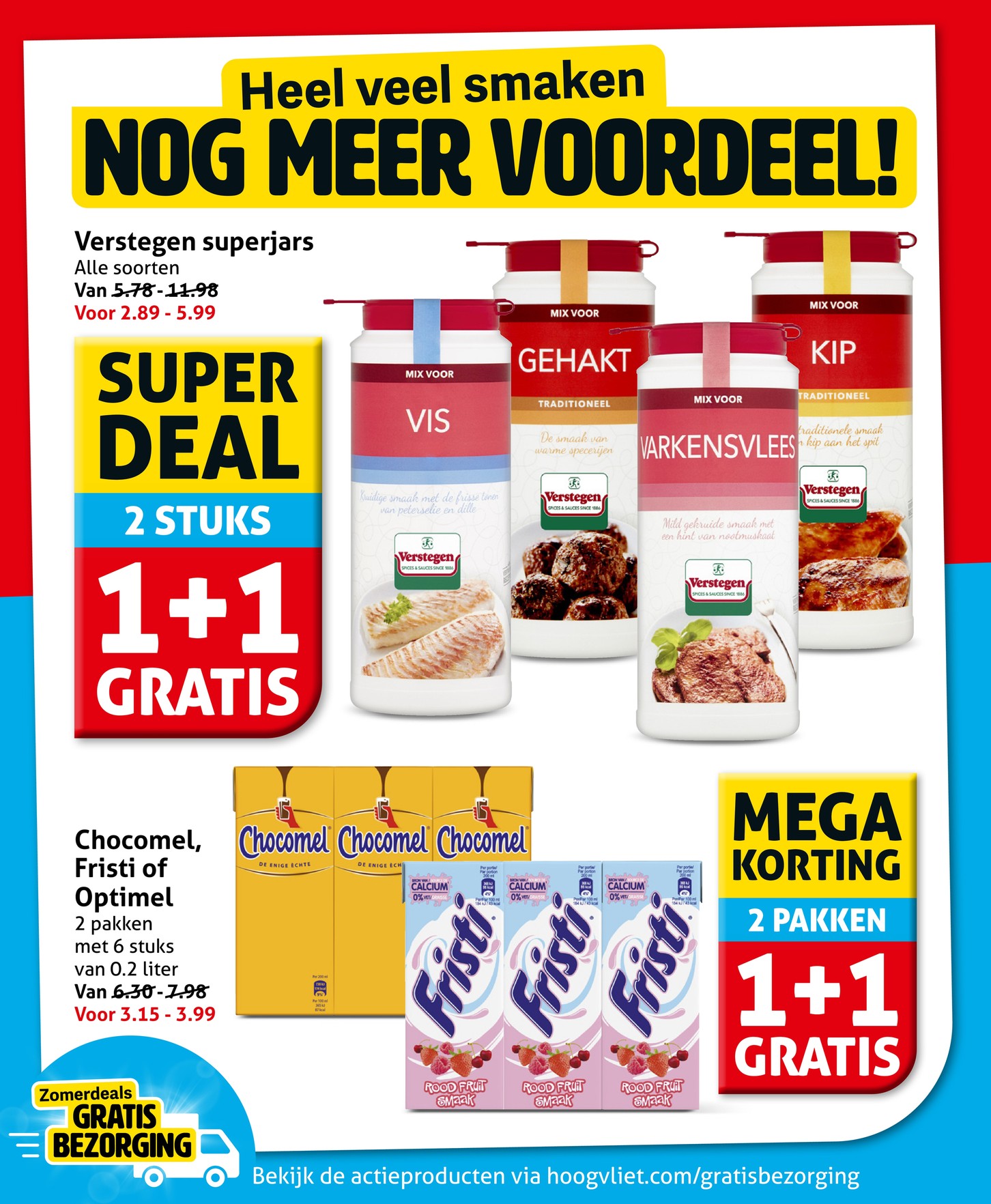 Superjars kruidenmixen, gemarkeerd op pagina 19 van de Hoogvliet folder