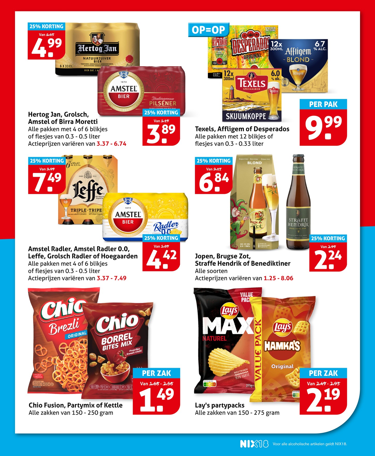 Jopen, Brugse Zot, Straffe Hendrik of Benediktiner, gemarkeerd op pagina 22 van de Hoogvliet folder