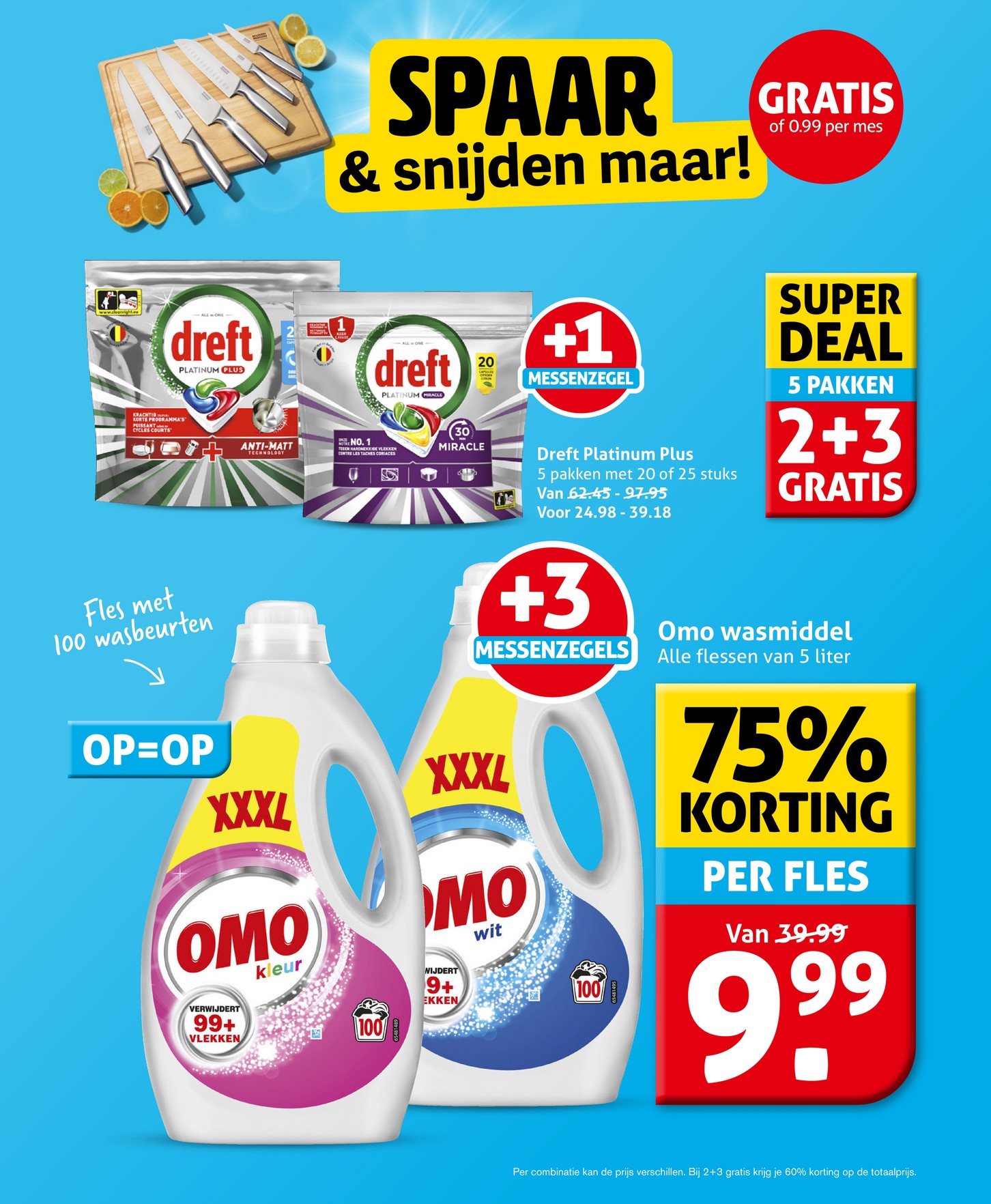 Wasmiddel 5 liter, gemarkeerd op pagina 14 van de Hoogvliet folder