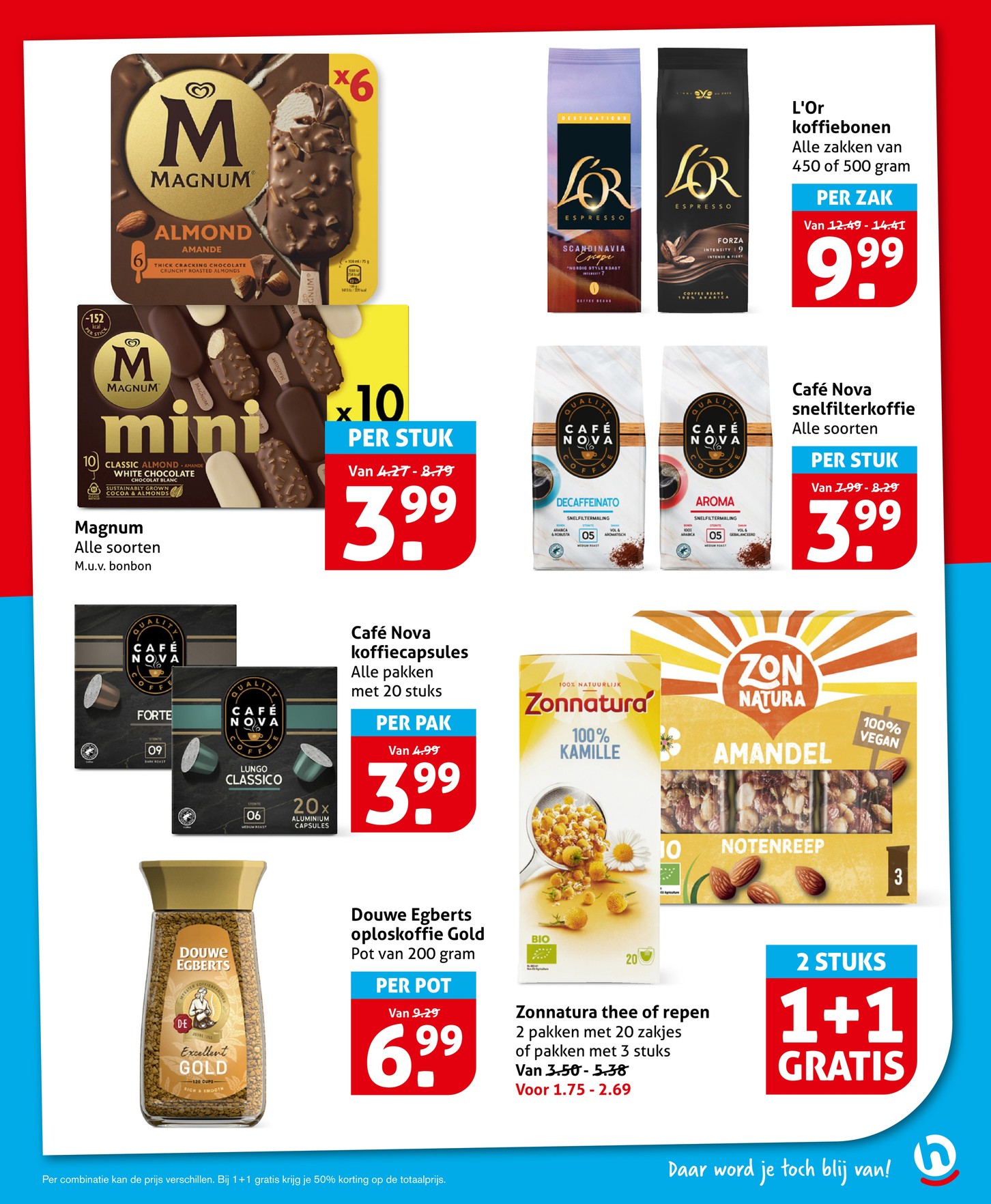 L'Or koffiebonen, gemarkeerd op pagina 17 van de Hoogvliet folder