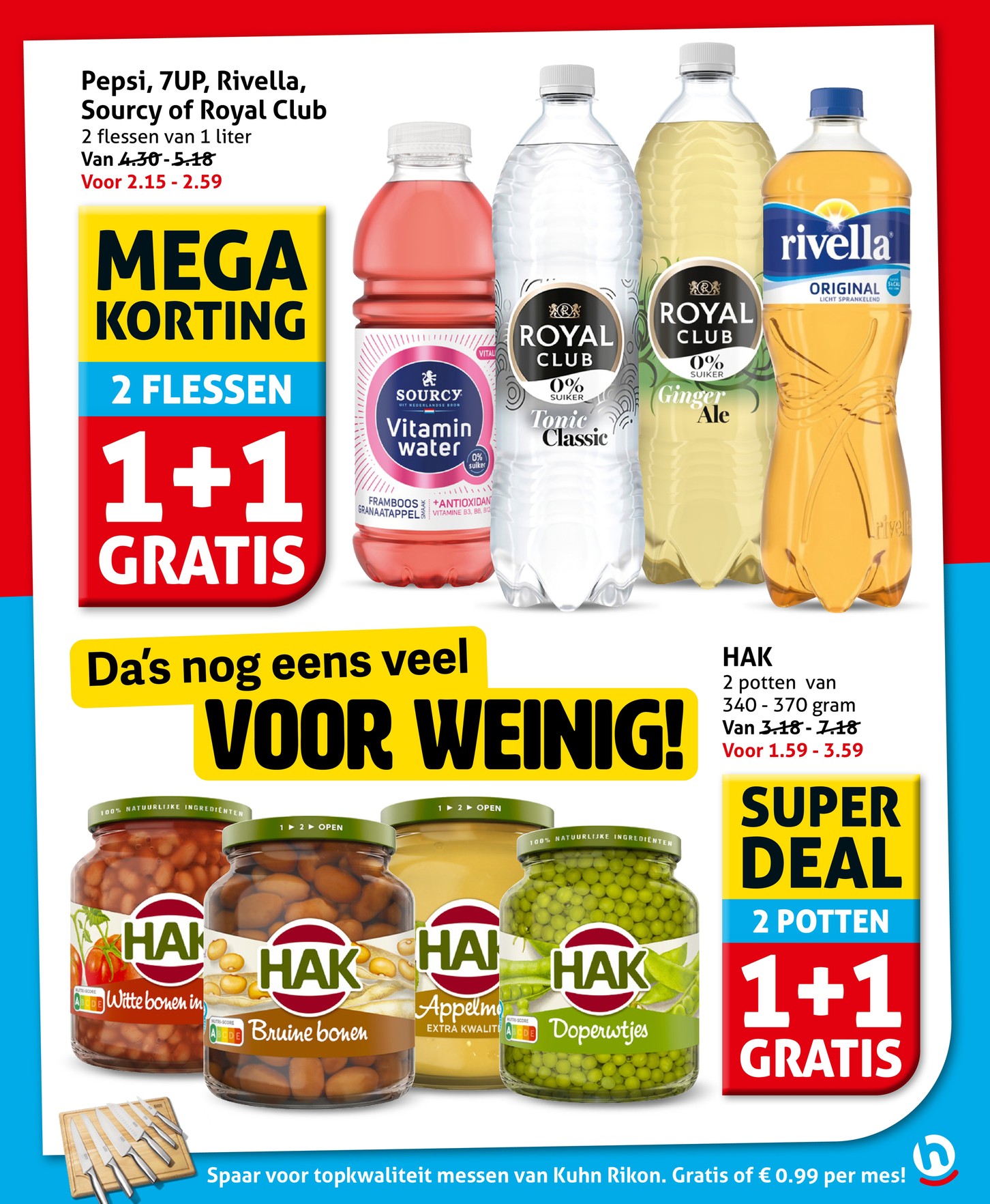 HAK groenten/peulvruchten in pot, gemarkeerd op pagina 19 van de Hoogvliet folder