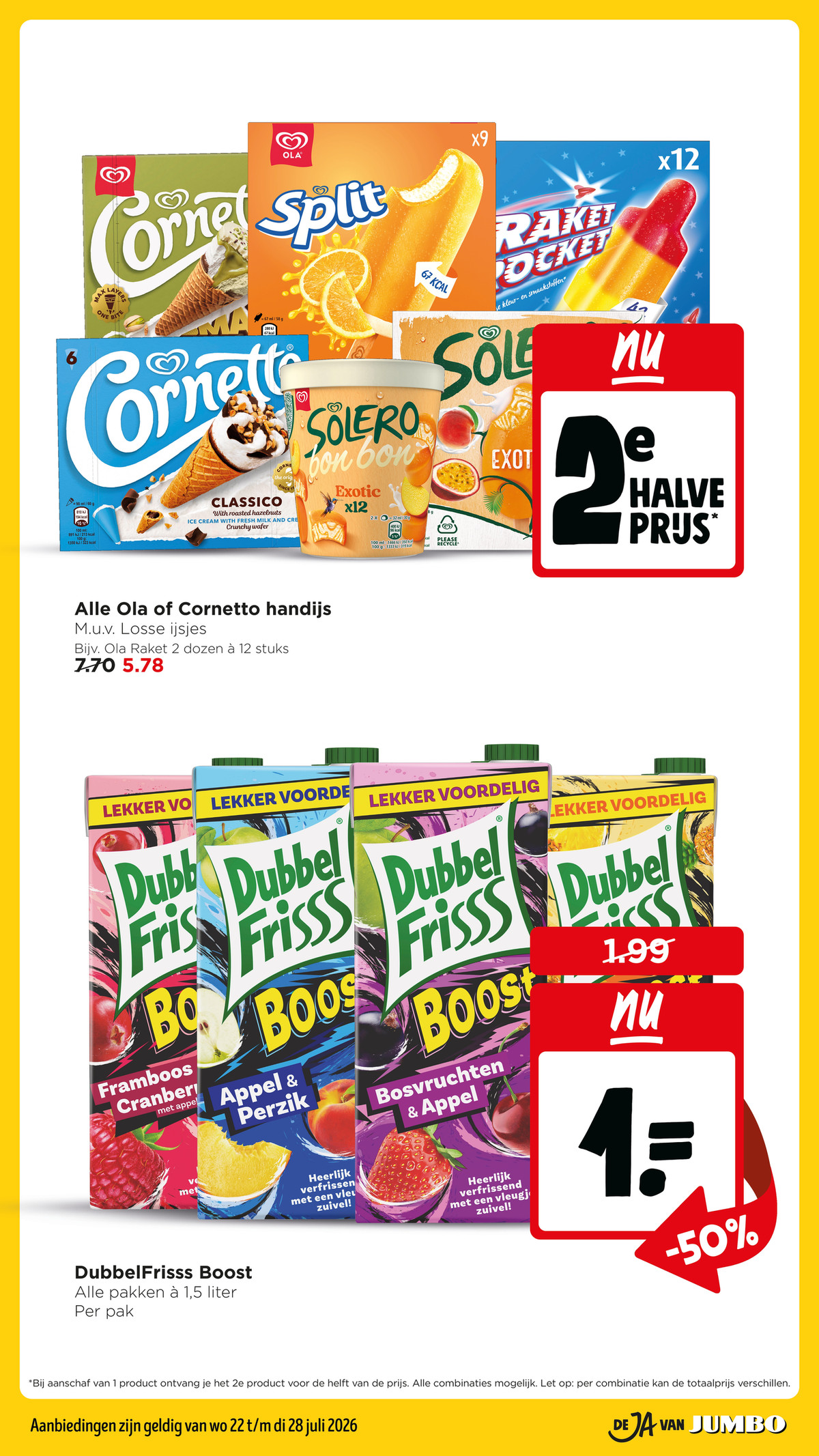 DubbelFrisss Boost, gemarkeerd op pagina 12 van de Jumbo folder