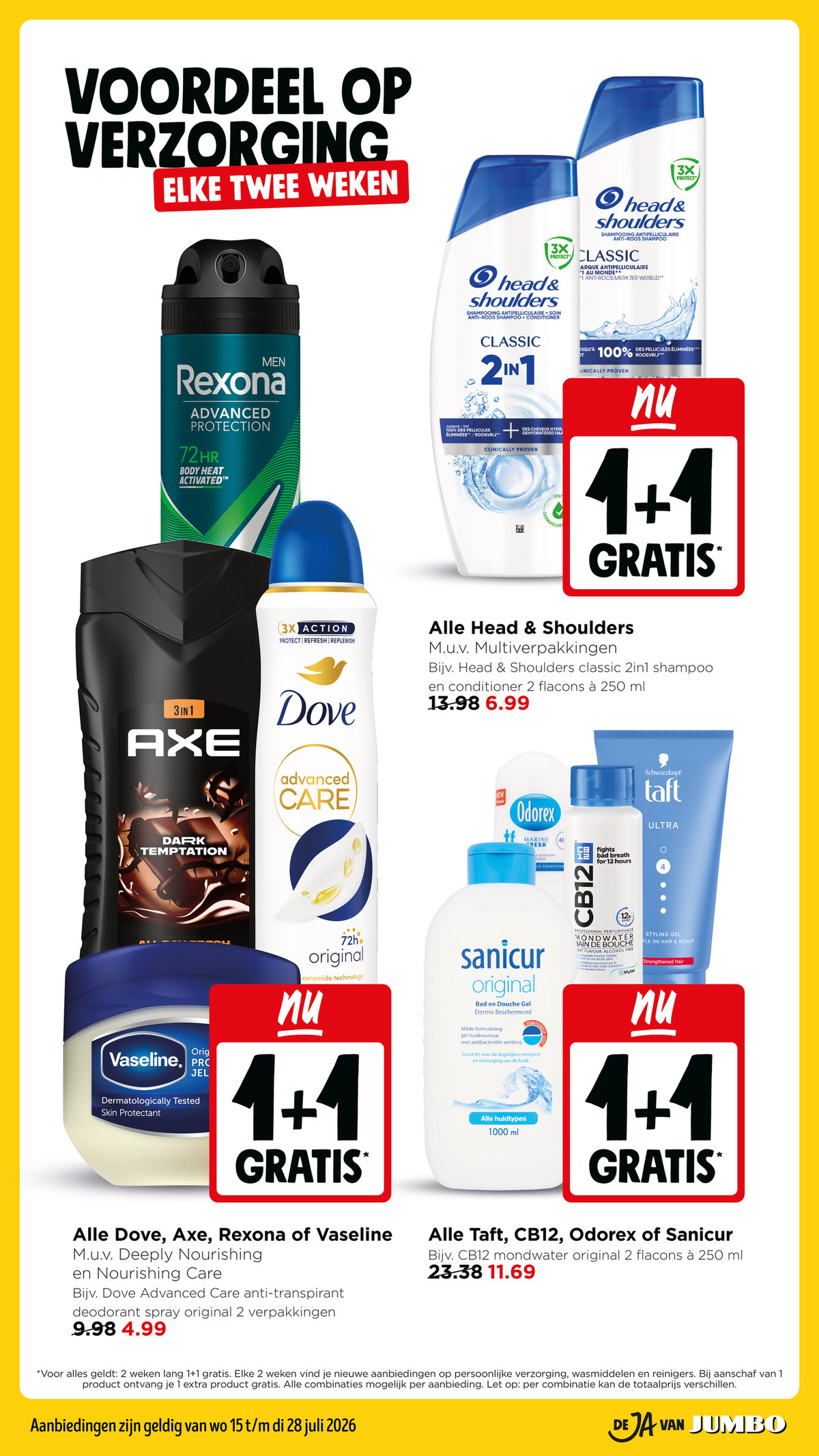 Shampoo en conditioner, gemarkeerd op pagina 24 van de Jumbo folder