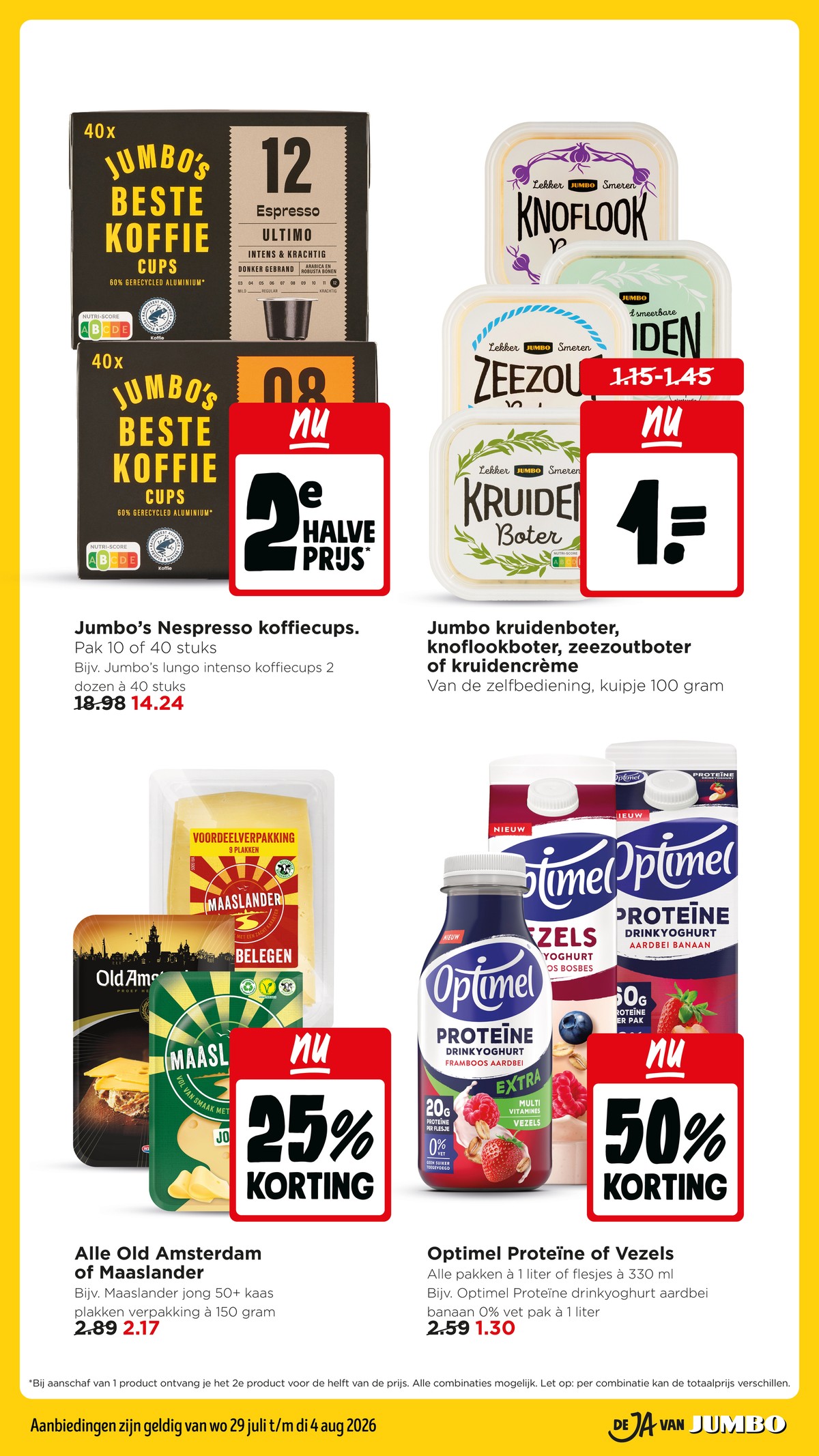 Jumbo’s Nespresso koffiecups, gemarkeerd op pagina 11 van de Jumbo folder