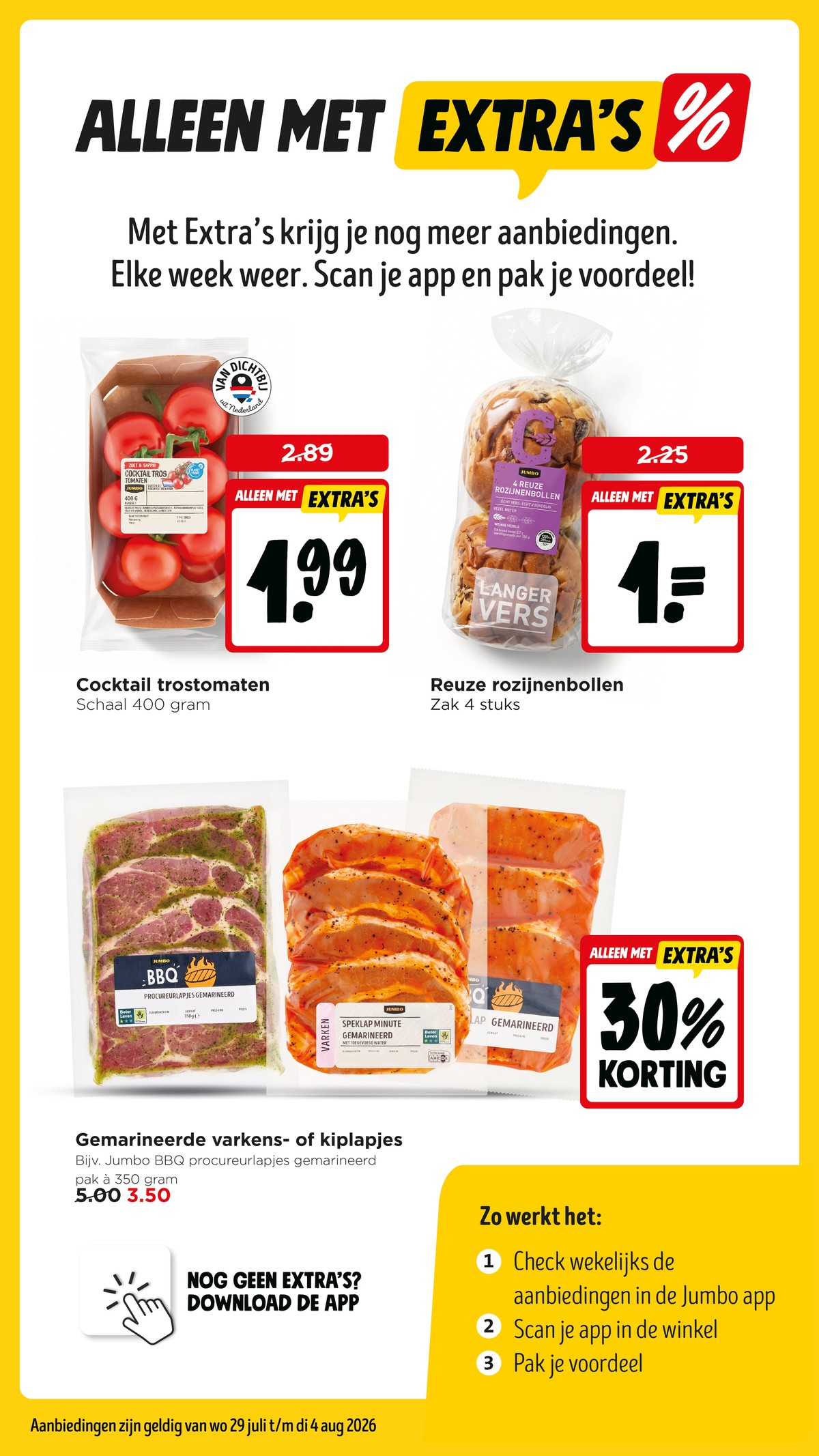 Cocktail trostomaten, gemarkeerd op pagina 14 van de Jumbo folder