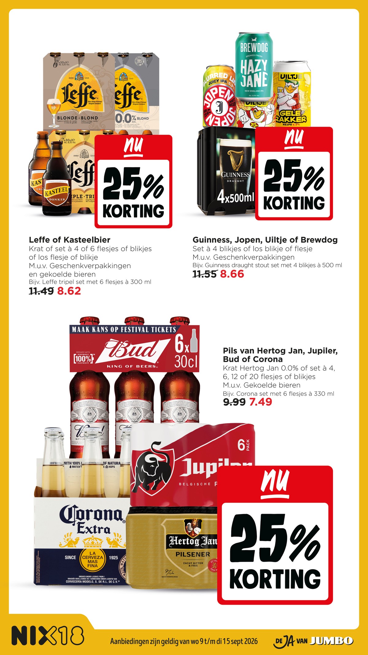 Bud, gemarkeerd op pagina 47 van de Jumbo folder