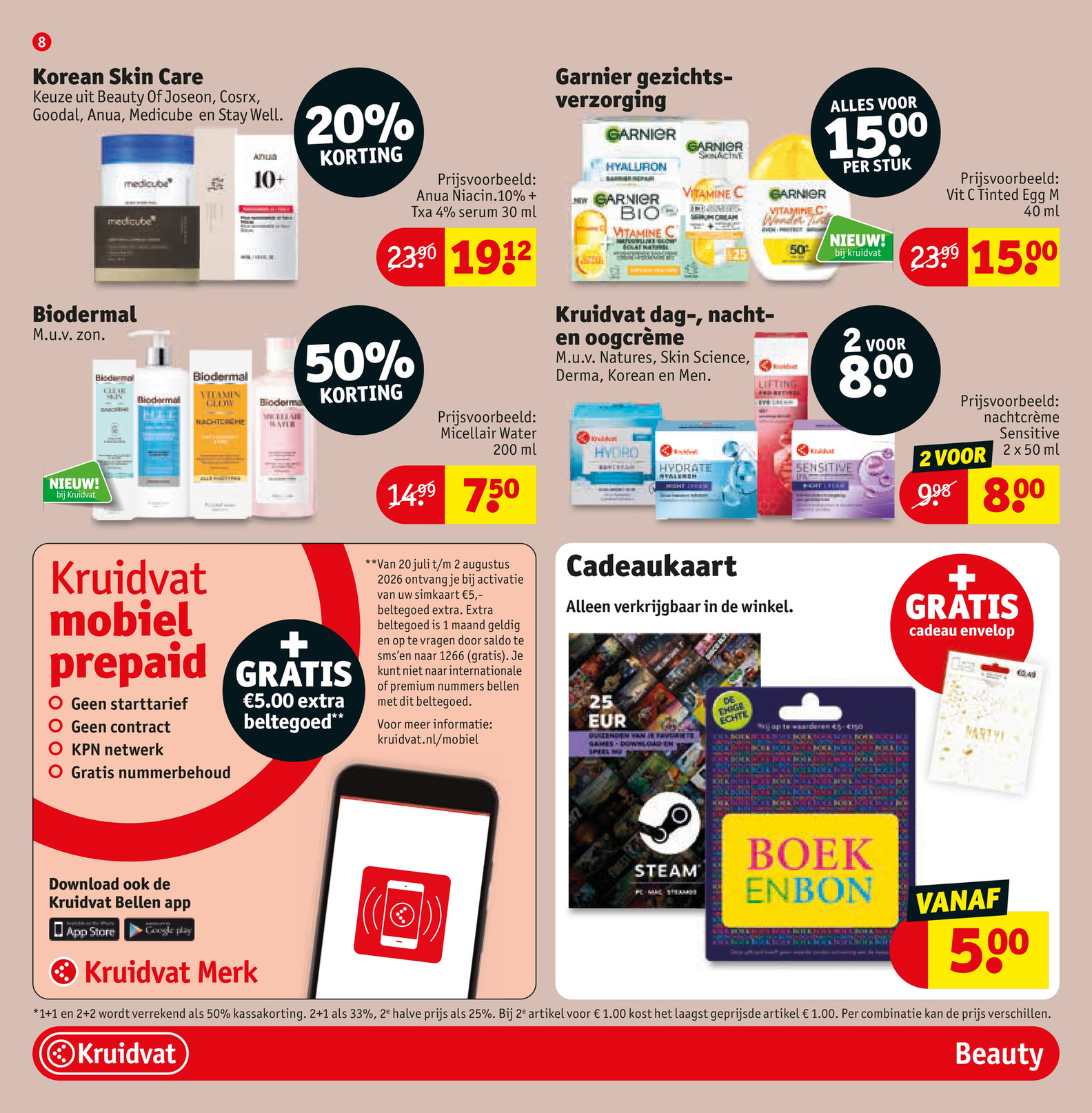 Garnier Vitamine C Tinted Egg, gemarkeerd op pagina 8 van de Kruidvat folder